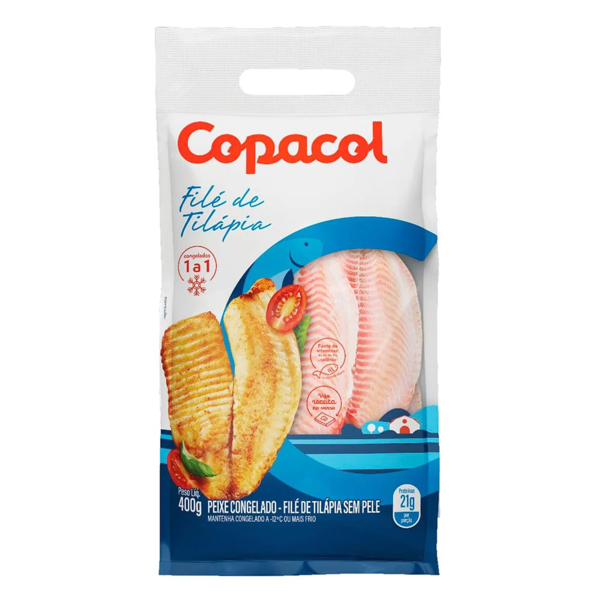 Peixe Tilápia Copacol Filé 400g