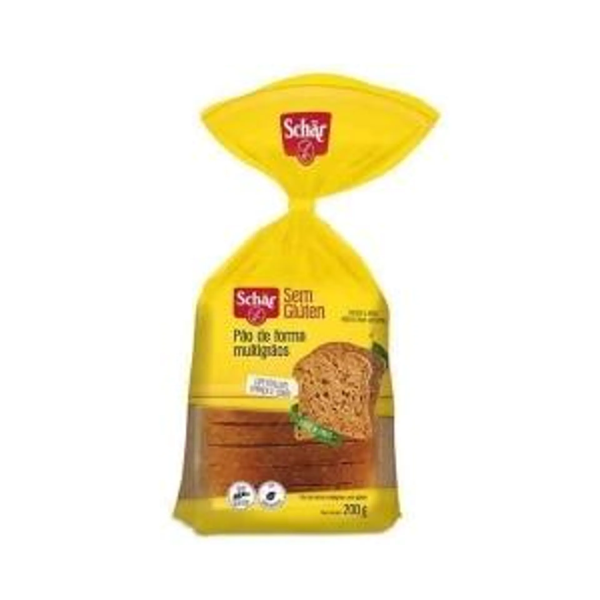 Pão de Forma Multigrãos Sem Glúten Schar 200g