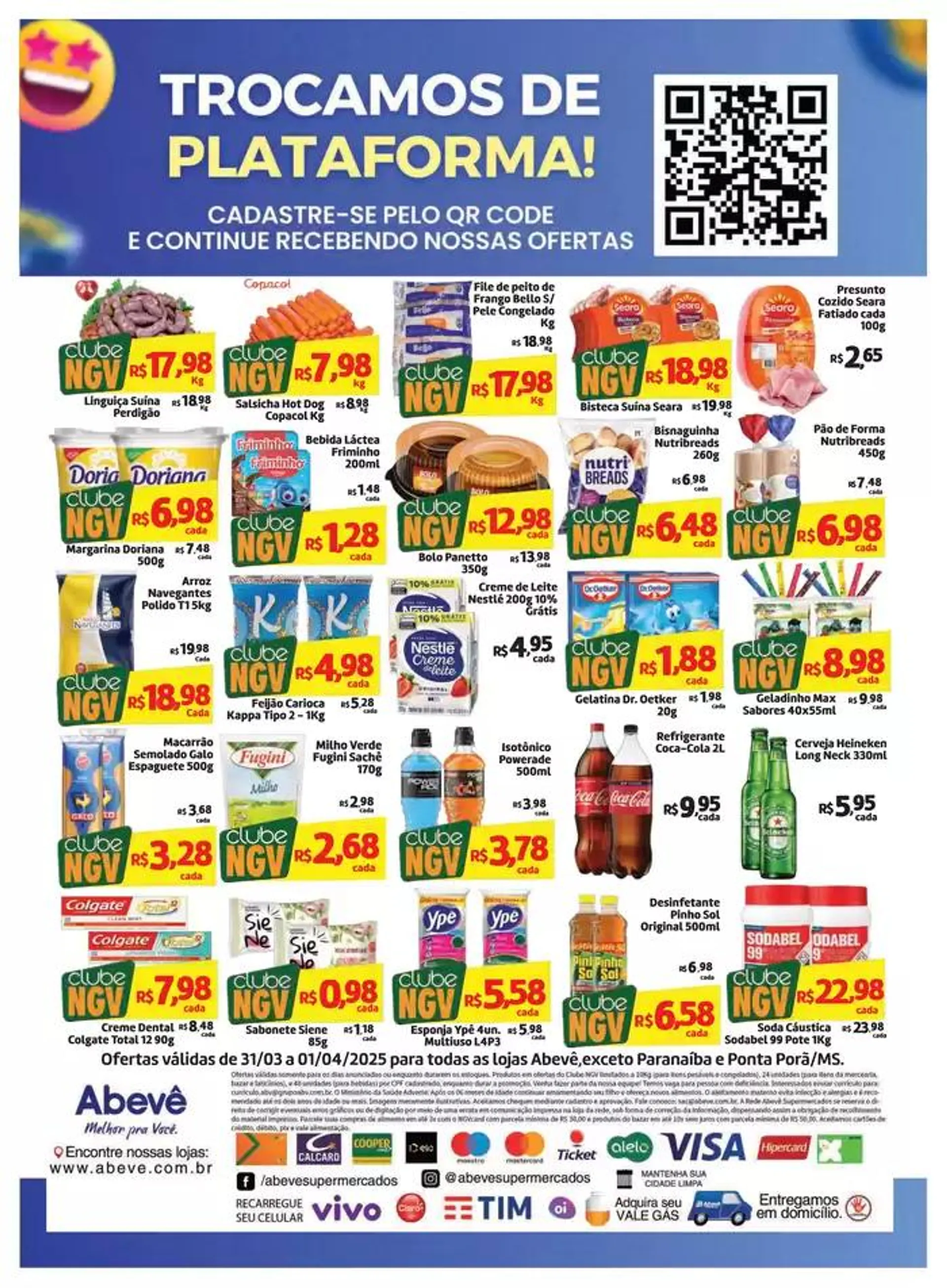 Encarte de Ofertas Abevê Supermercados 31 de março até 1 de abril 2025 - Pagina 2