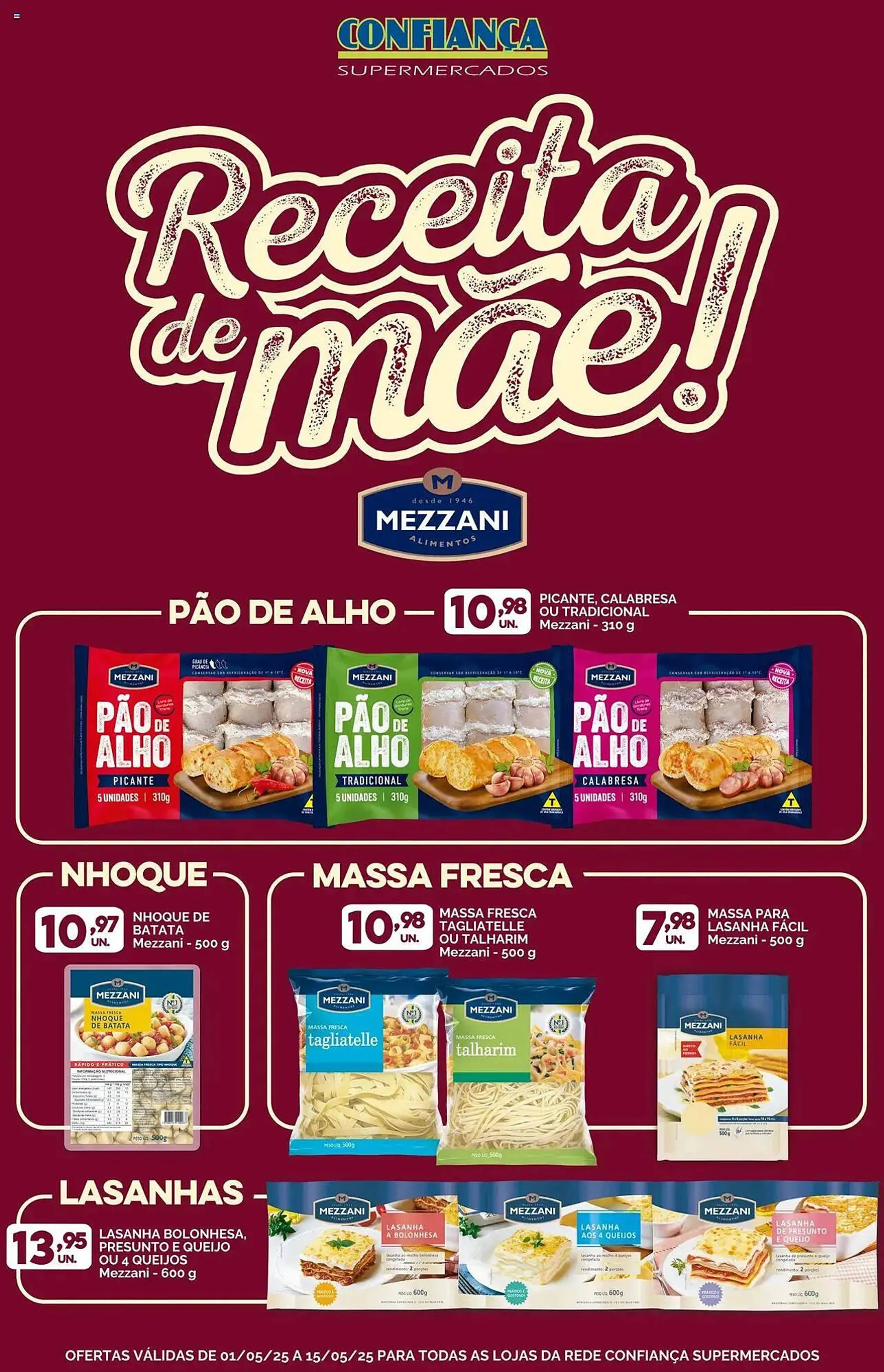 Encarte de Catálogo Confiança Supermercados 1 de maio até 15 de maio 2025 - Pagina 1