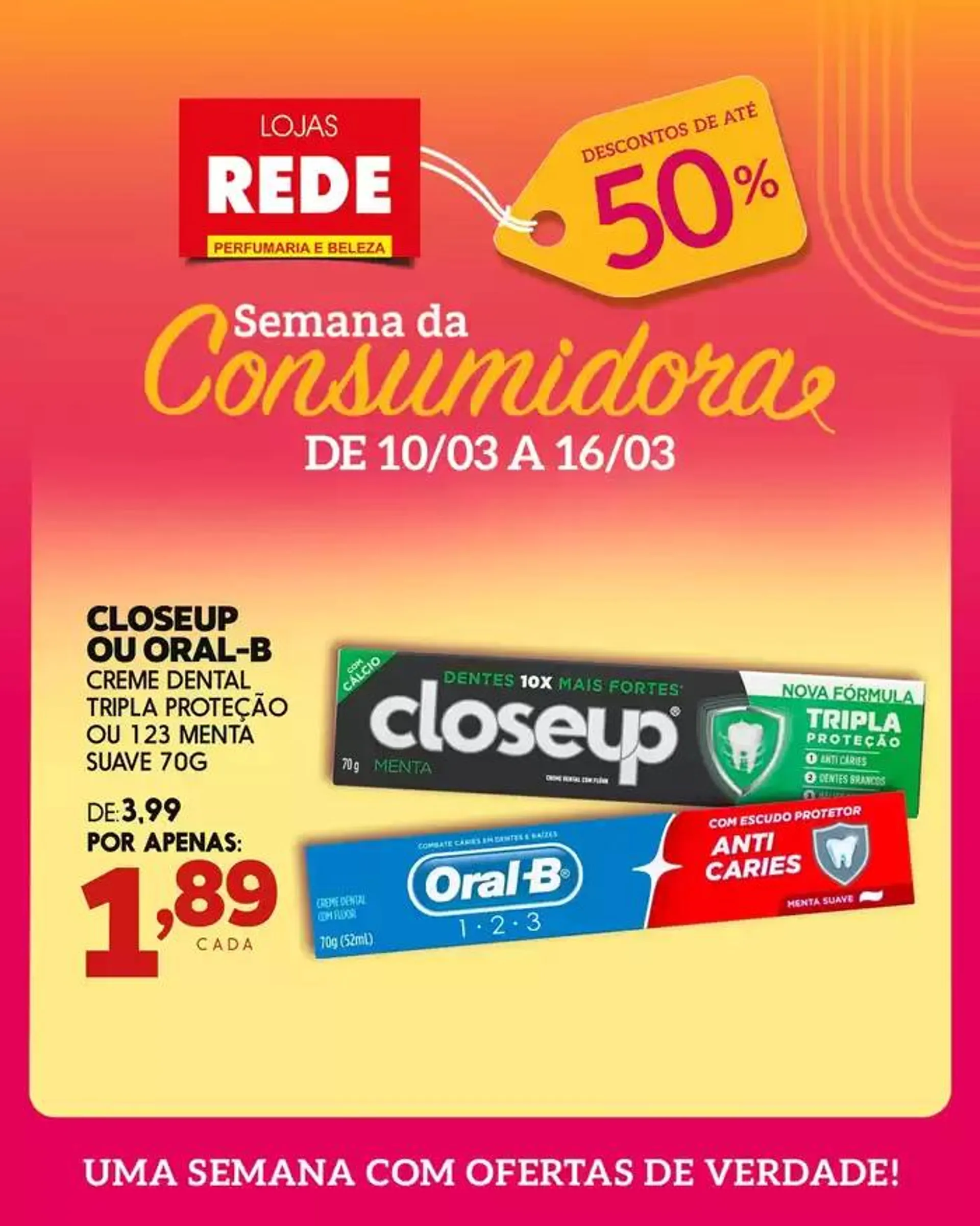 Encarte de Encarte Lojas Rede 10 de março até 16 de março 2025 - Pagina 2
