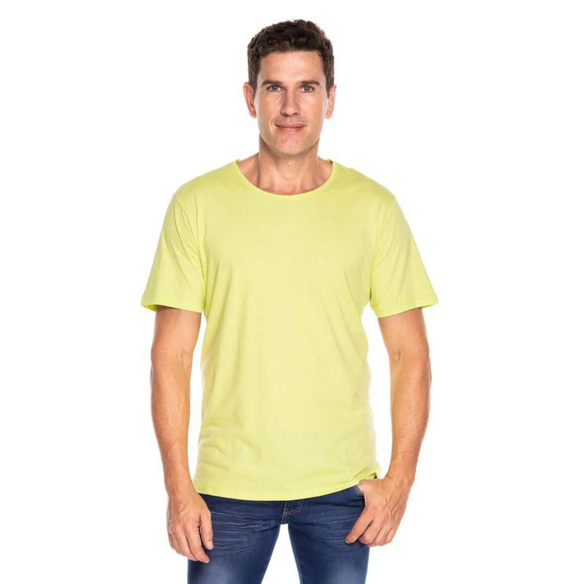 Camiseta Masculina Amarela Lisa