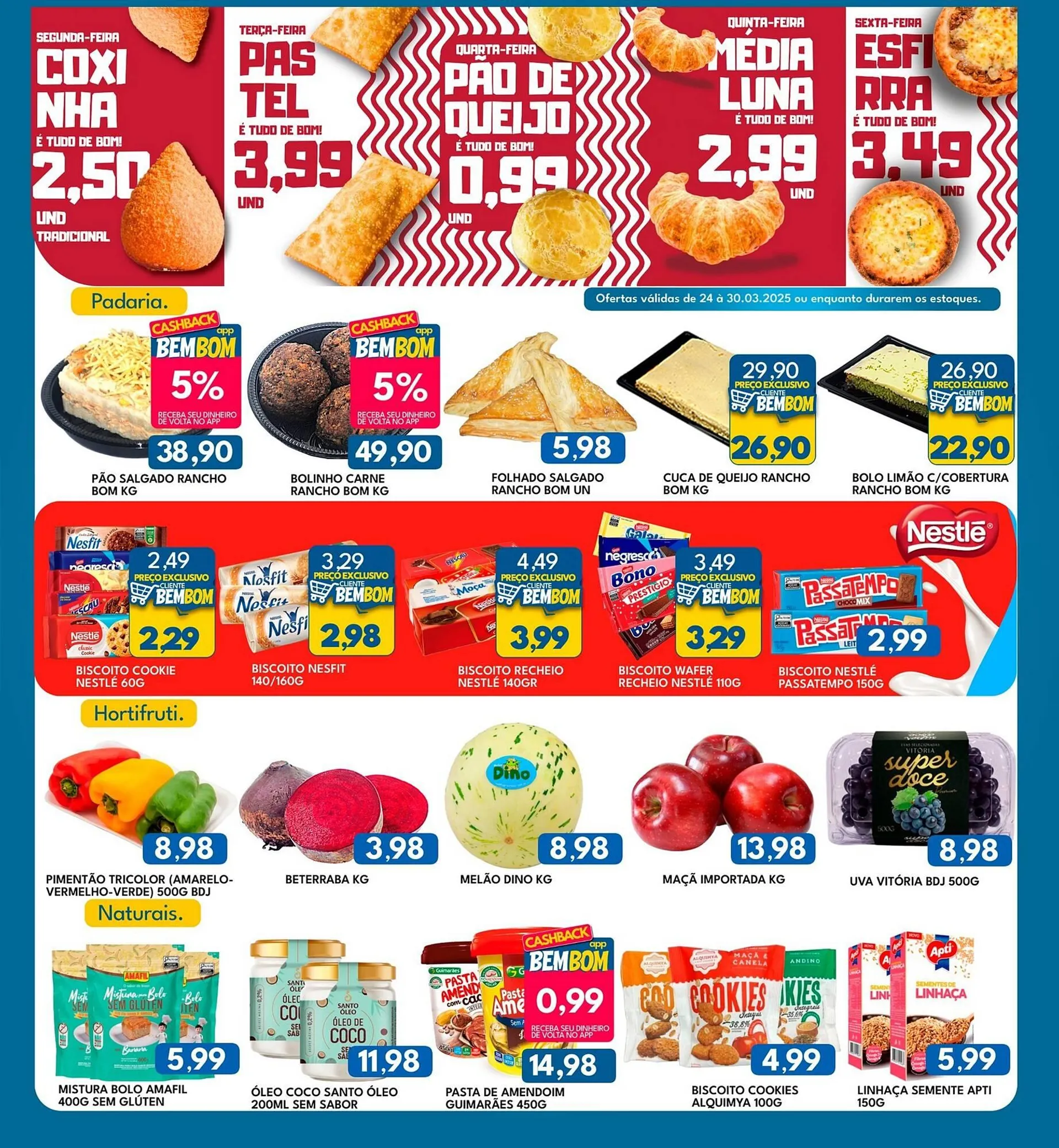 Encarte de Catálogo Rancho Bom Supermercados 24 de março até 30 de março 2025 - Pagina 4