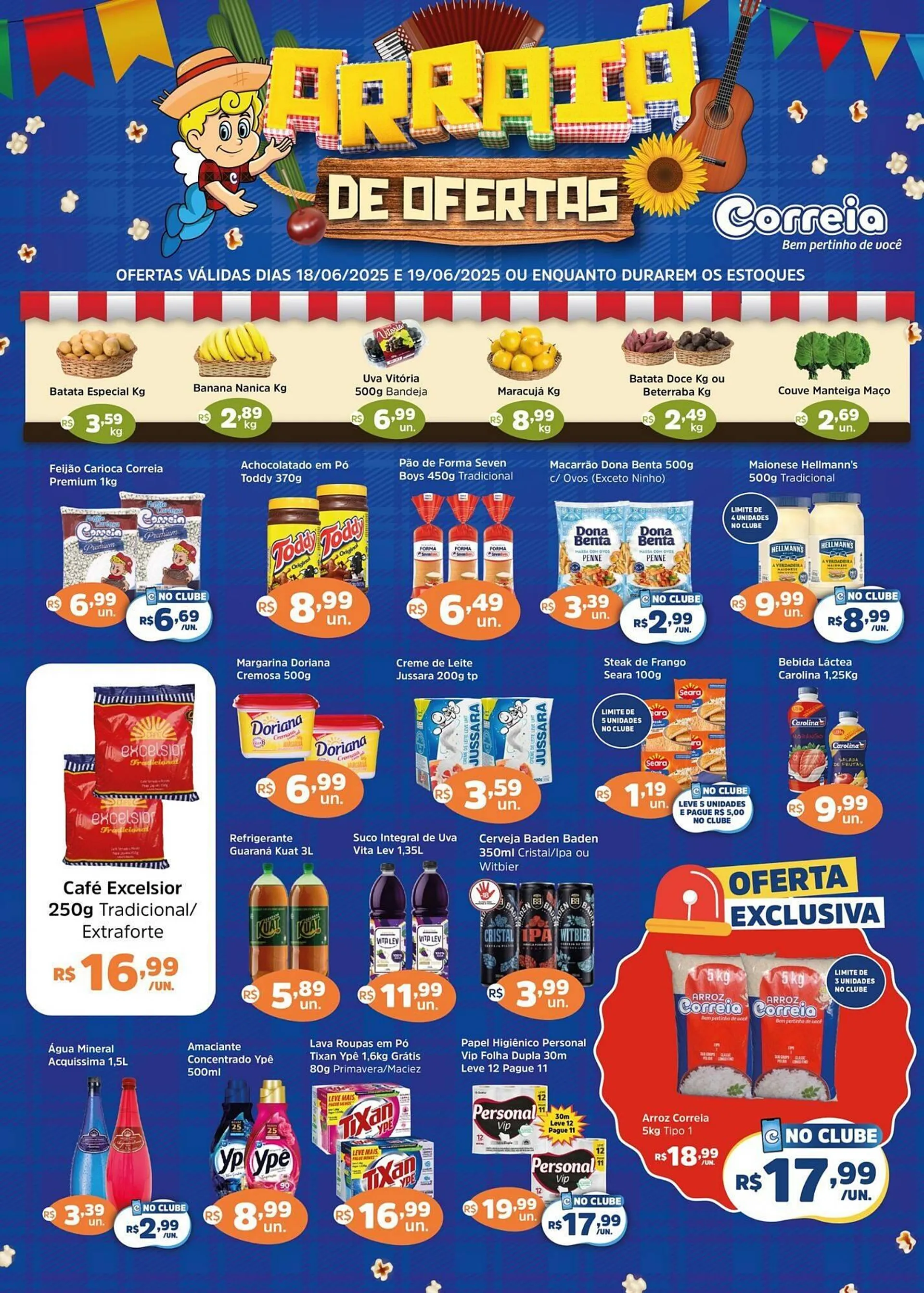 Encarte de Catálogo Supermercados Correia 18 de junho até 24 de junho 2025 - Pagina 1