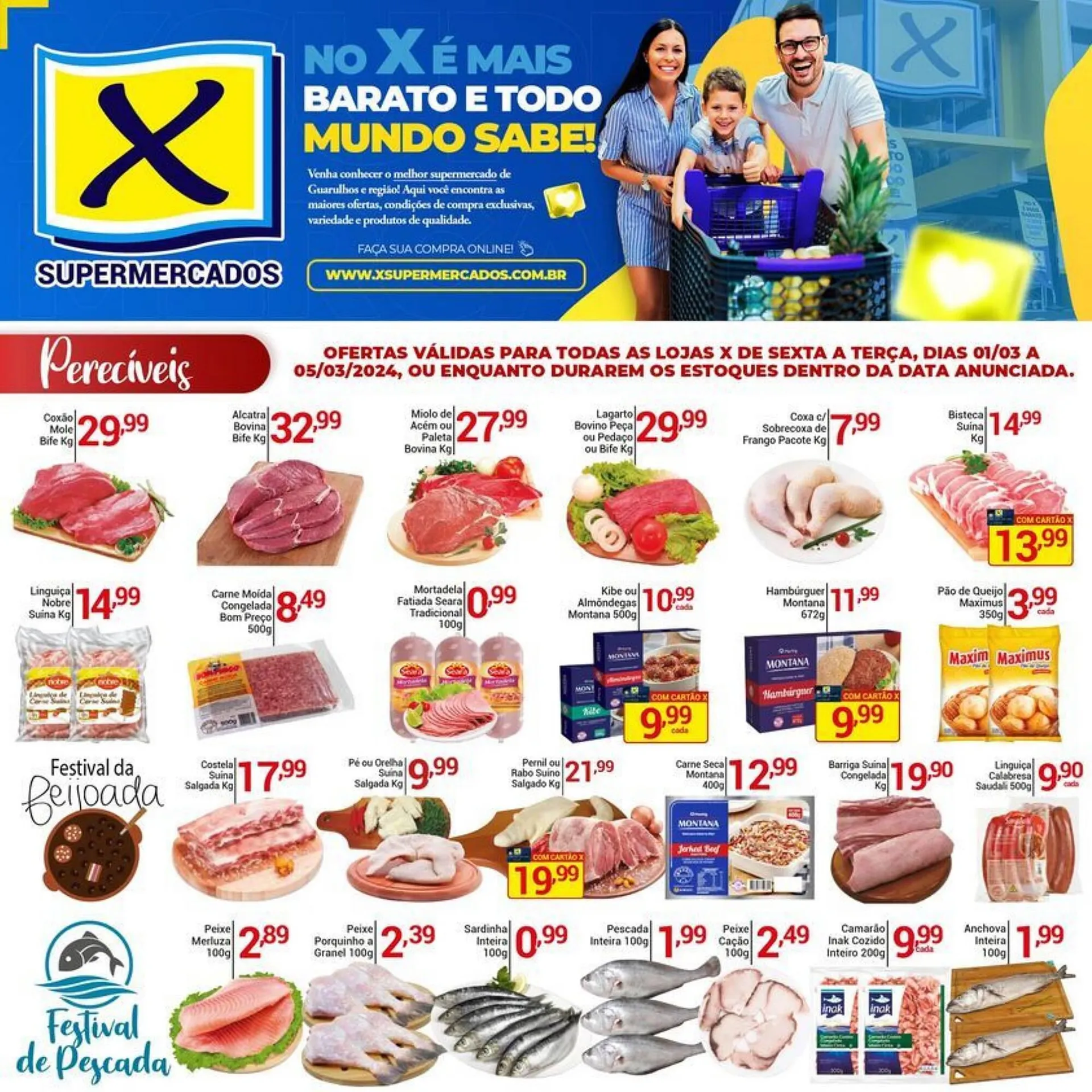 Encarte de Catálogo X Supermercados 1 de março até 5 de março 2024 - Pagina 