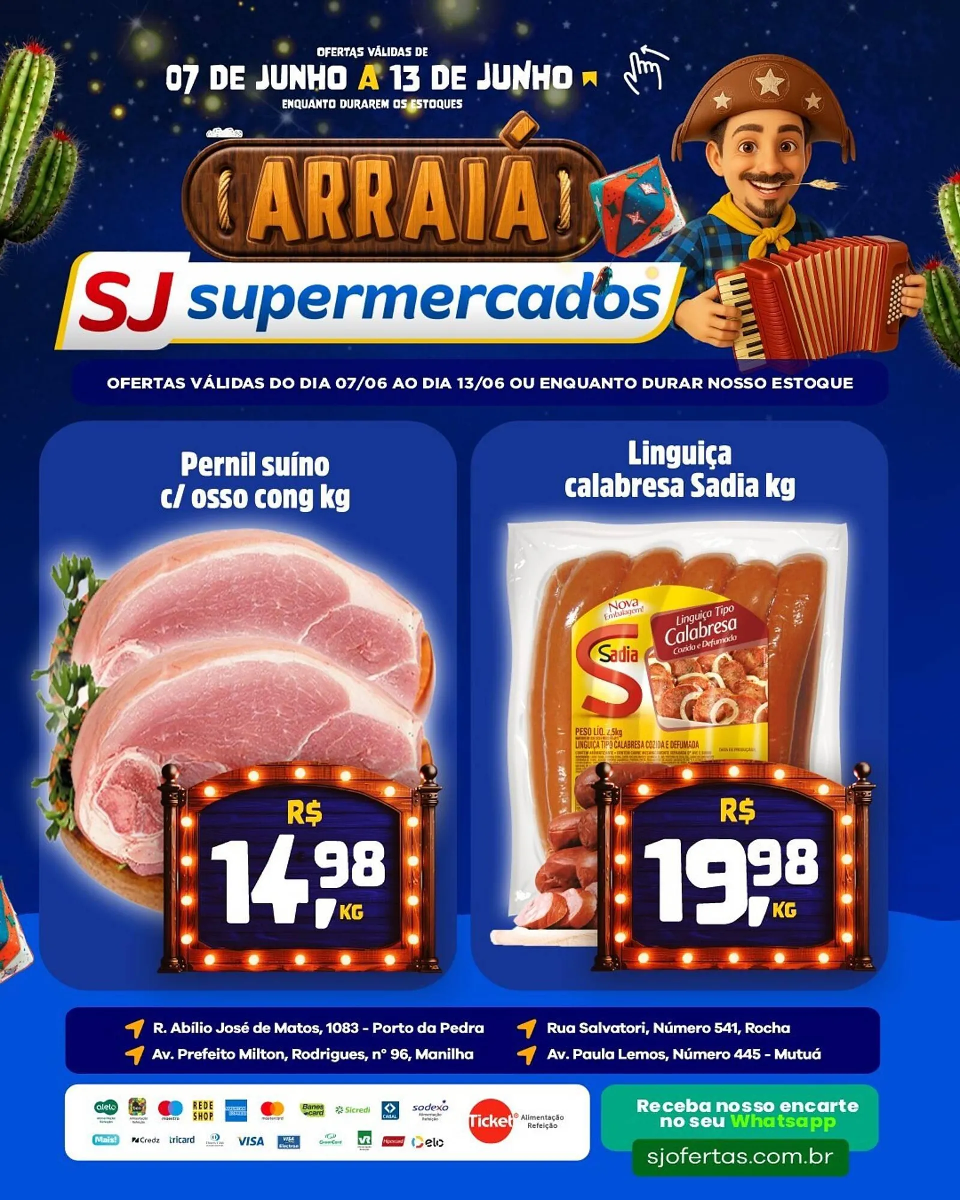 Encarte de Catálogo Sj Supermercados 7 de junho até 13 de junho 2025 - Pagina 2