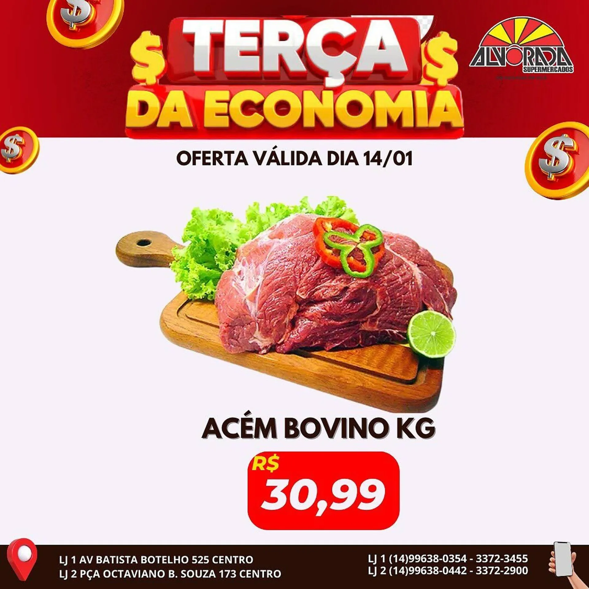 Encarte de Catálogo Alvorada Supermercados 13 de janeiro até 14 de janeiro 2025 - Pagina 2