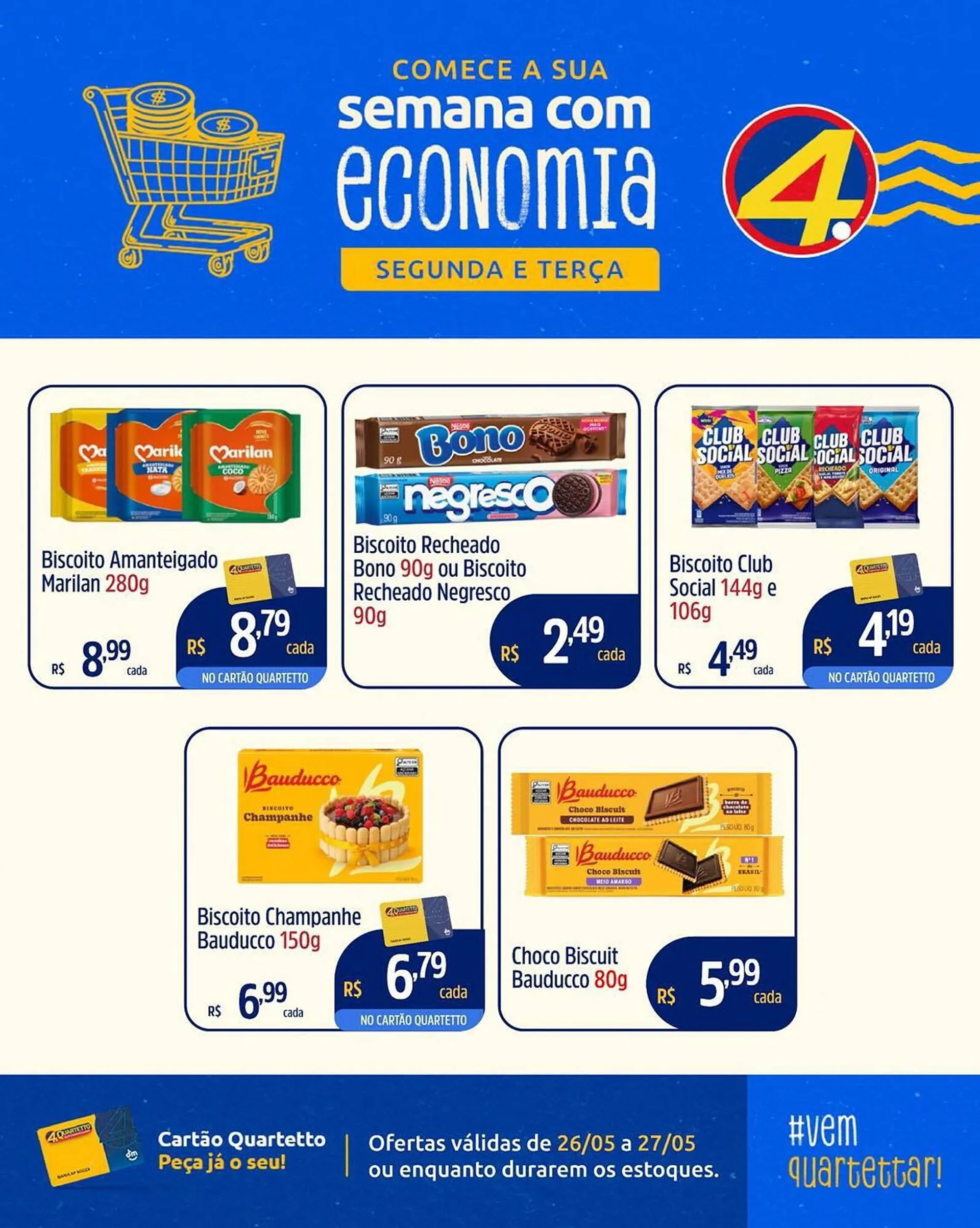 Encarte de Catálogo Quartetto Supermercados 26 de maio até 27 de maio 2025 - Pagina 5