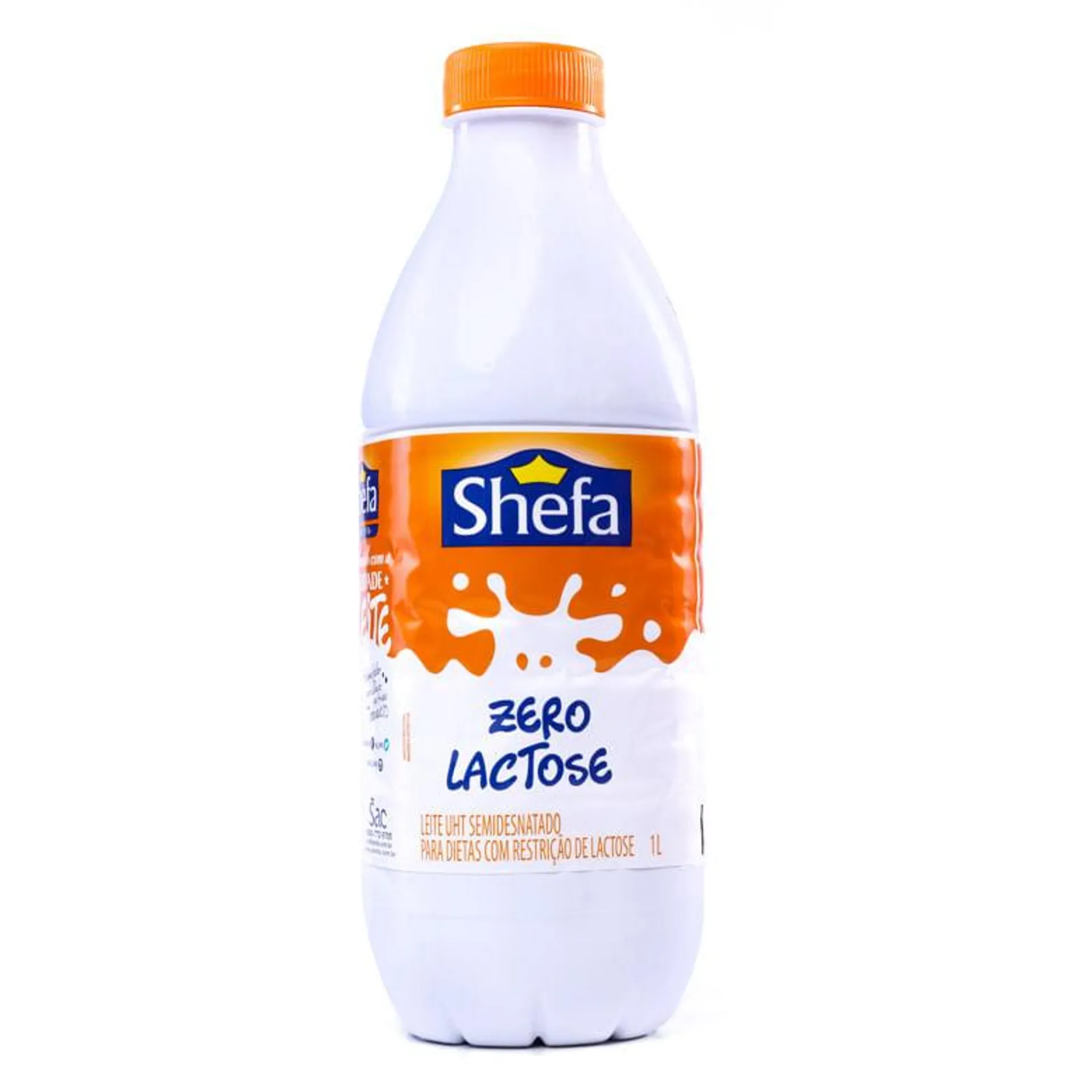 Leite Shefa Semi-Desnatado Zero Lactose Garrafa 1l