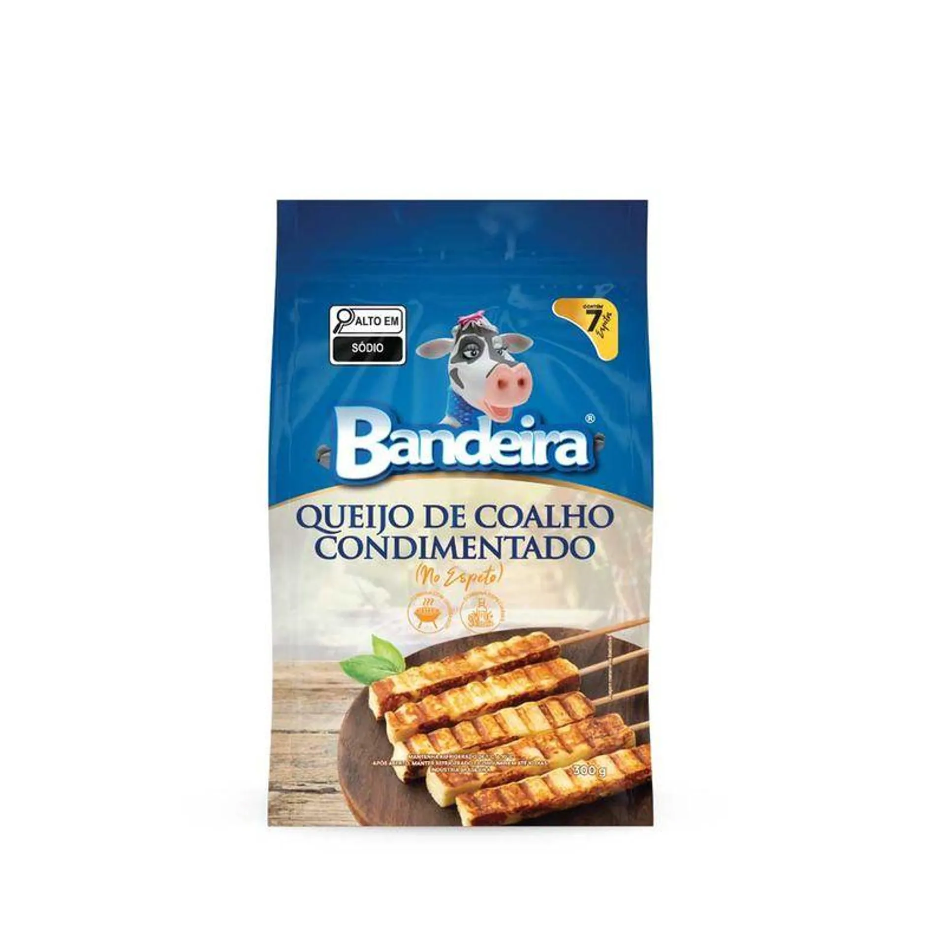 Queijo Coalho Bandeira 300g Espeto Condimentado