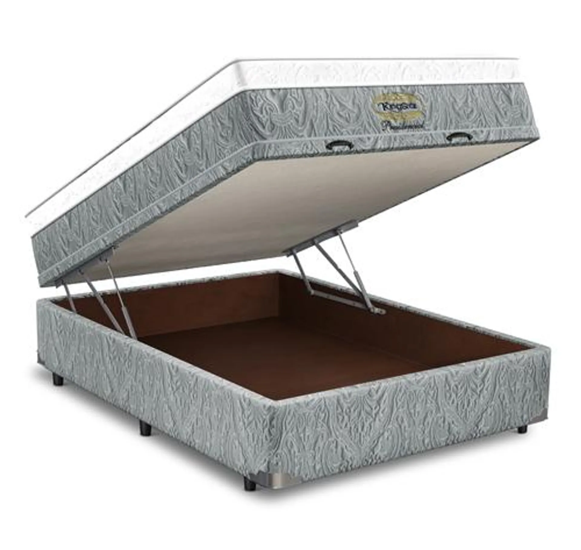 Cama Box Bau Presidencial Alto Padrão Estético Molas Ensacadas King Star