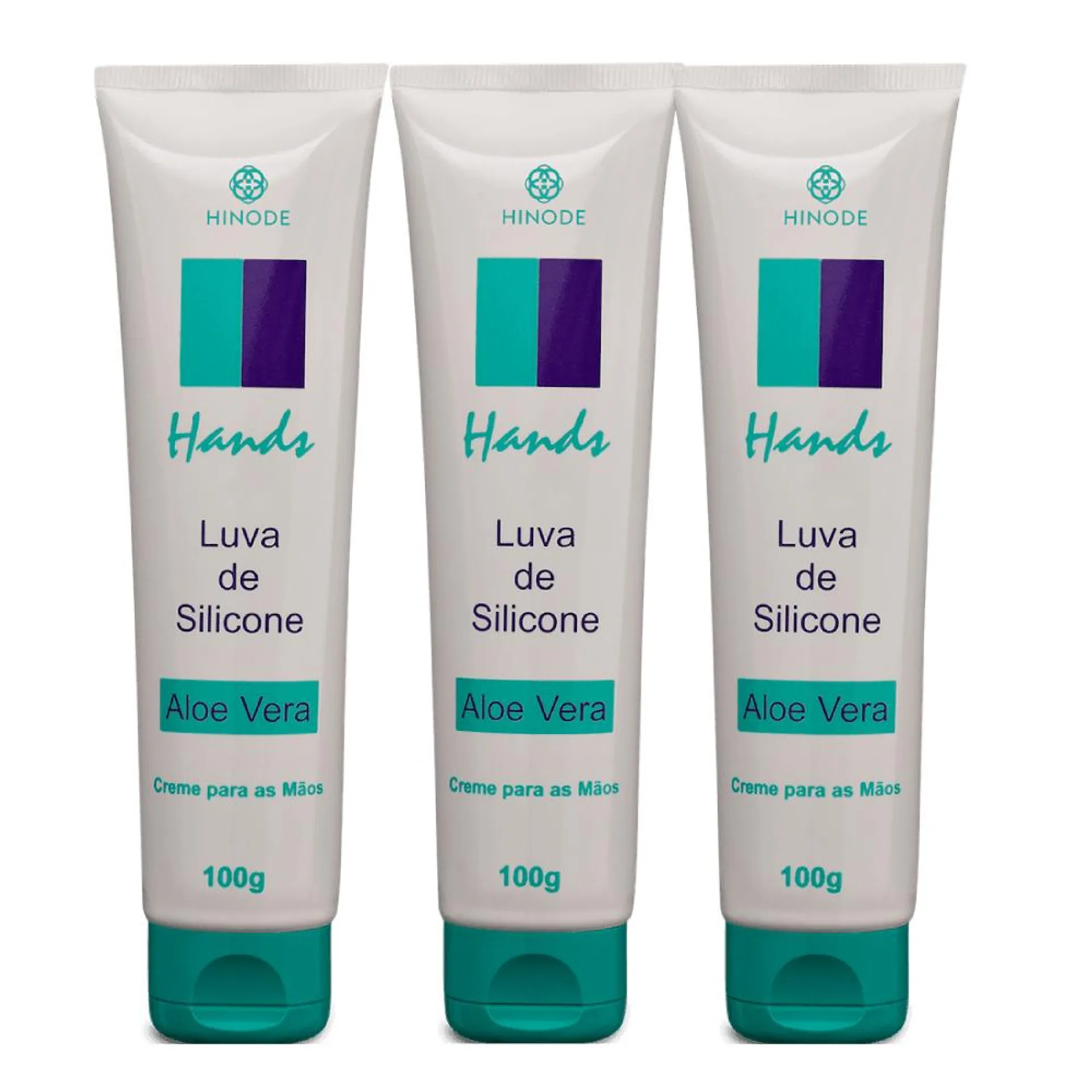 Kit 3 Luvas De Silicone Creme Para As Mãos Hands 100g