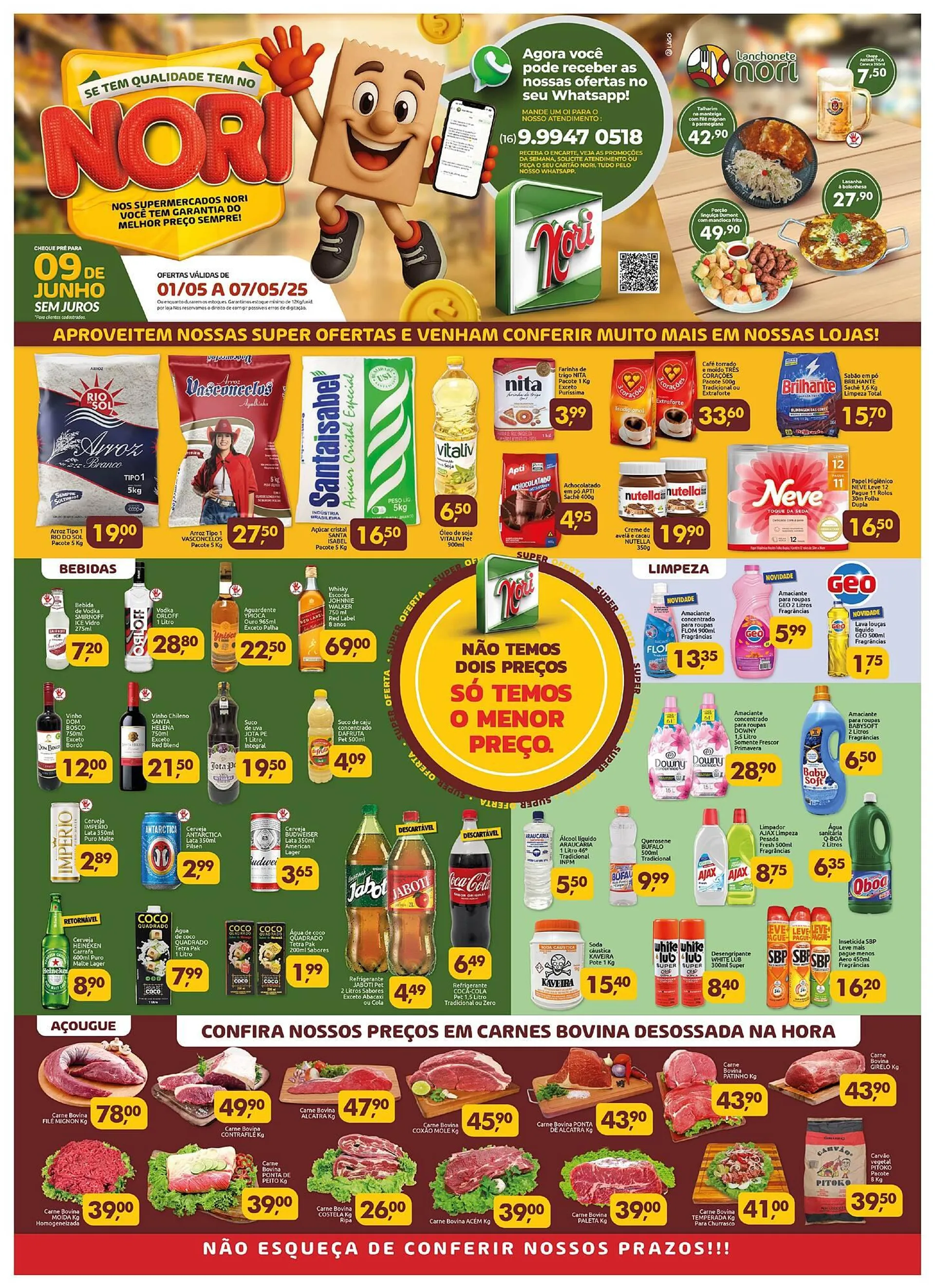 Encarte de Catálogo Supermercados Nori 1 de maio até 7 de maio 2025 - Pagina 1