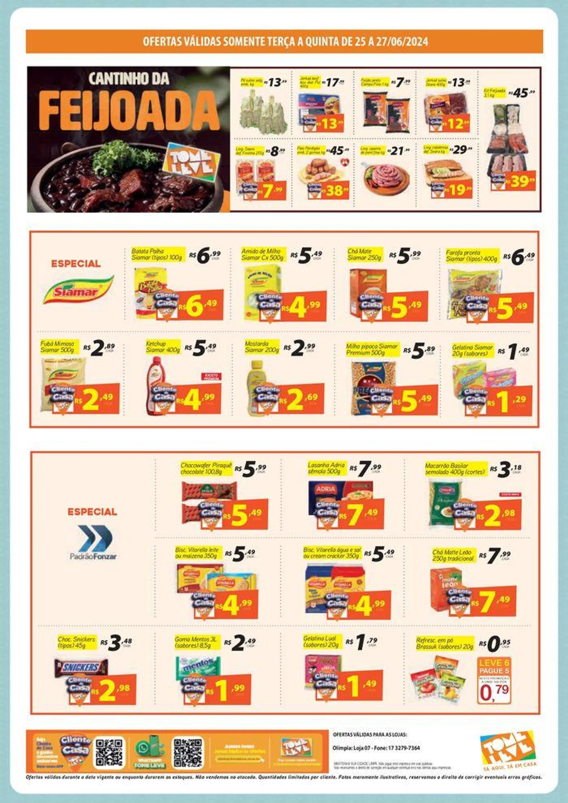 Encarte de Ofertas Tome Leve 25 de junho até 26 de junho 2024 - Pagina 3