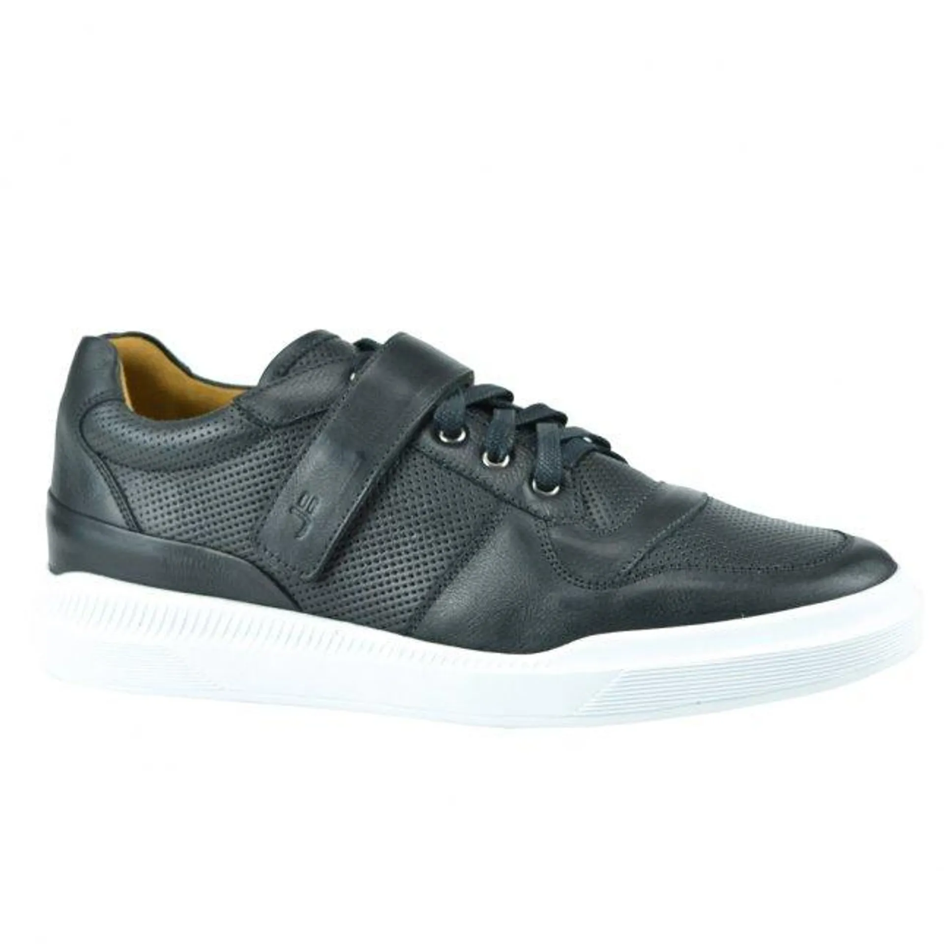 Tênis Masculino Preto Couro