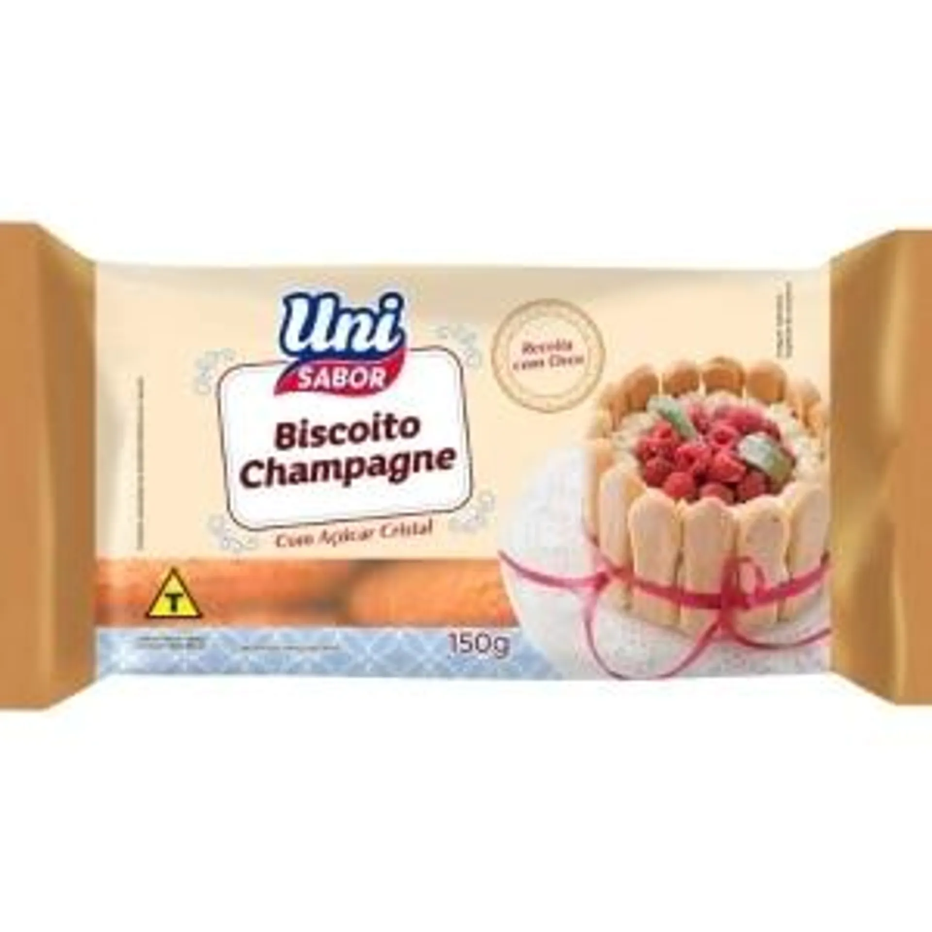 Biscoito Uni Champagne com Açúcar Cristal 150g