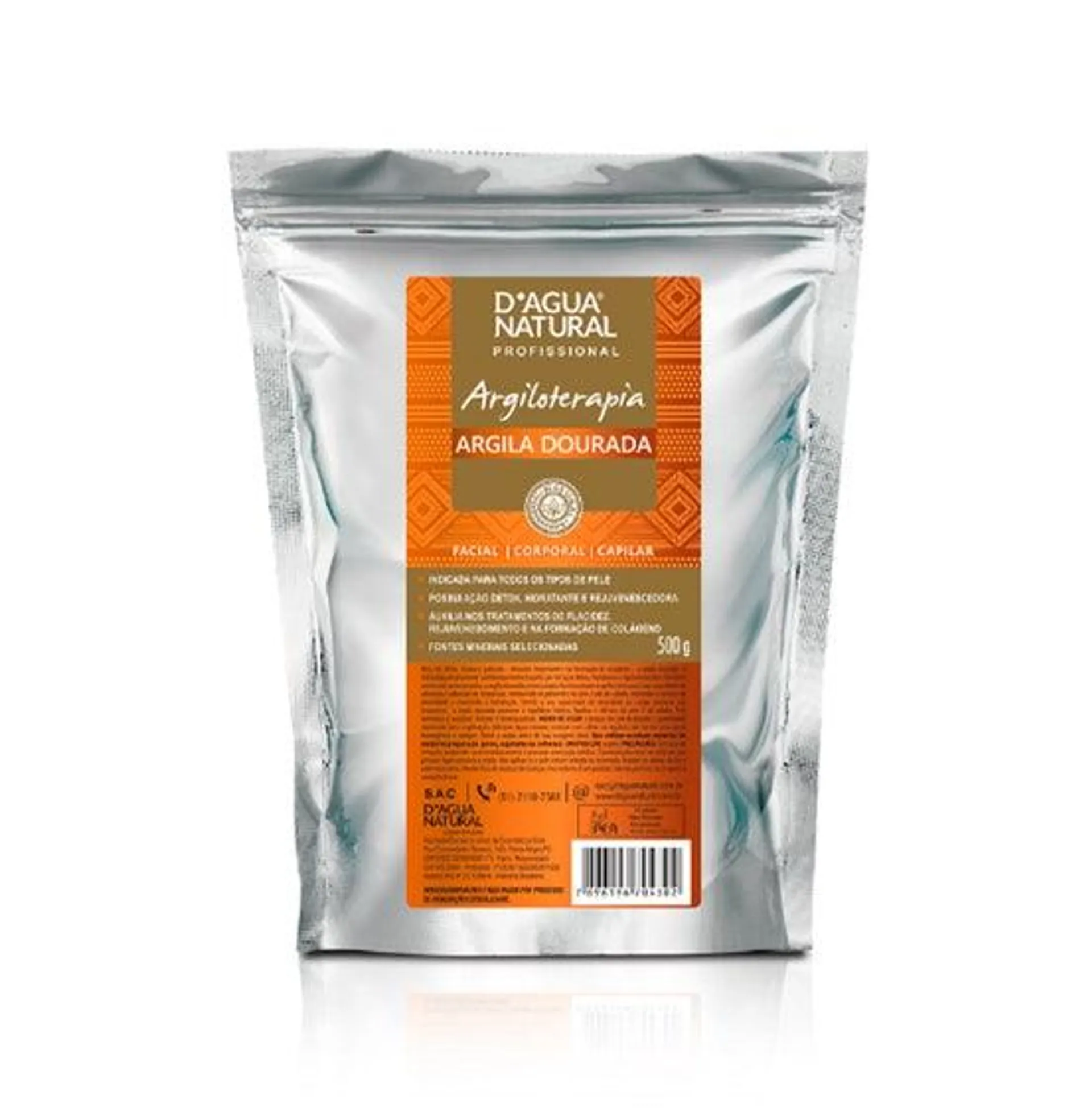 Argila D'agua Natural Dourada Sachê 500g