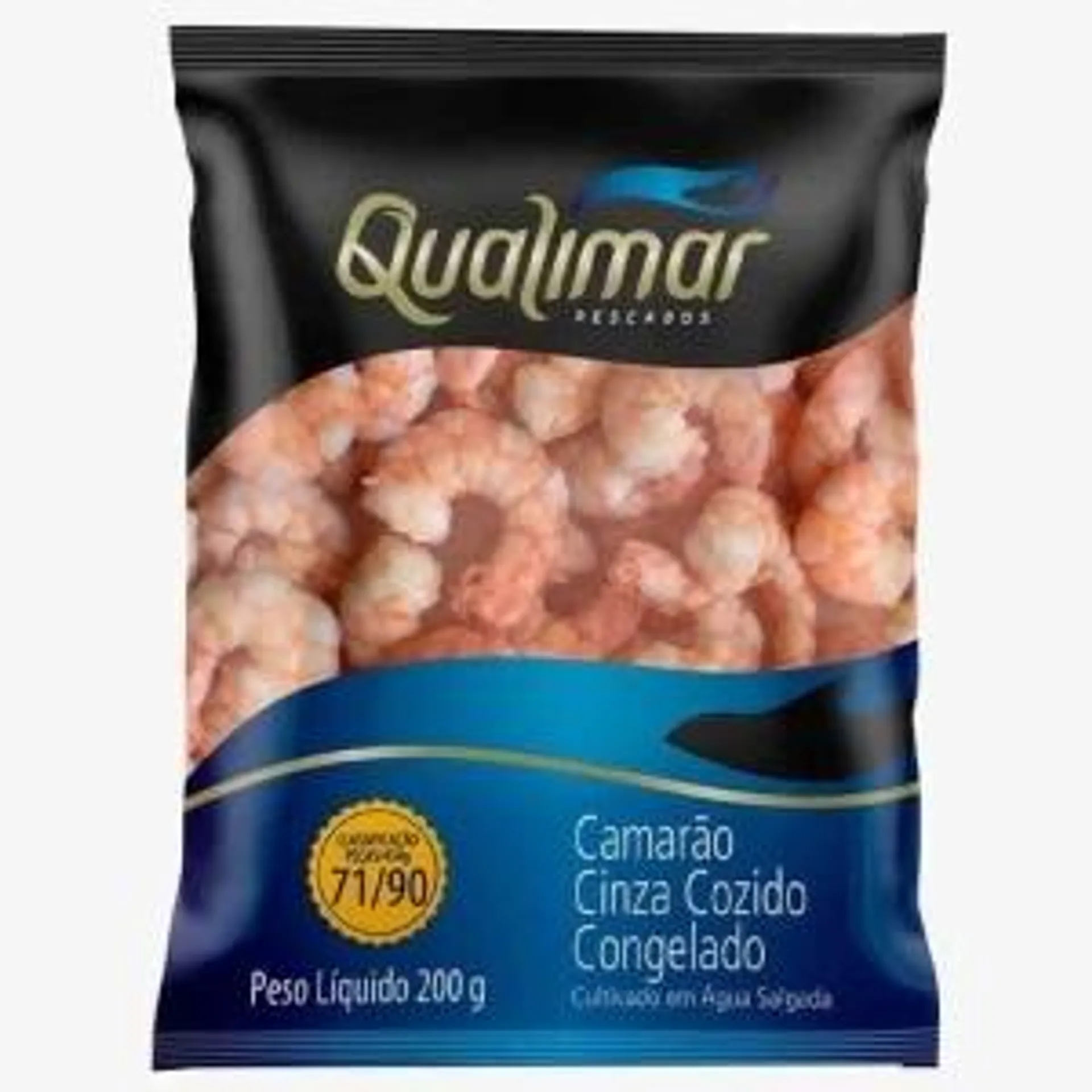 Camarão Qualimar Cinza 71/90 Congelado 200g