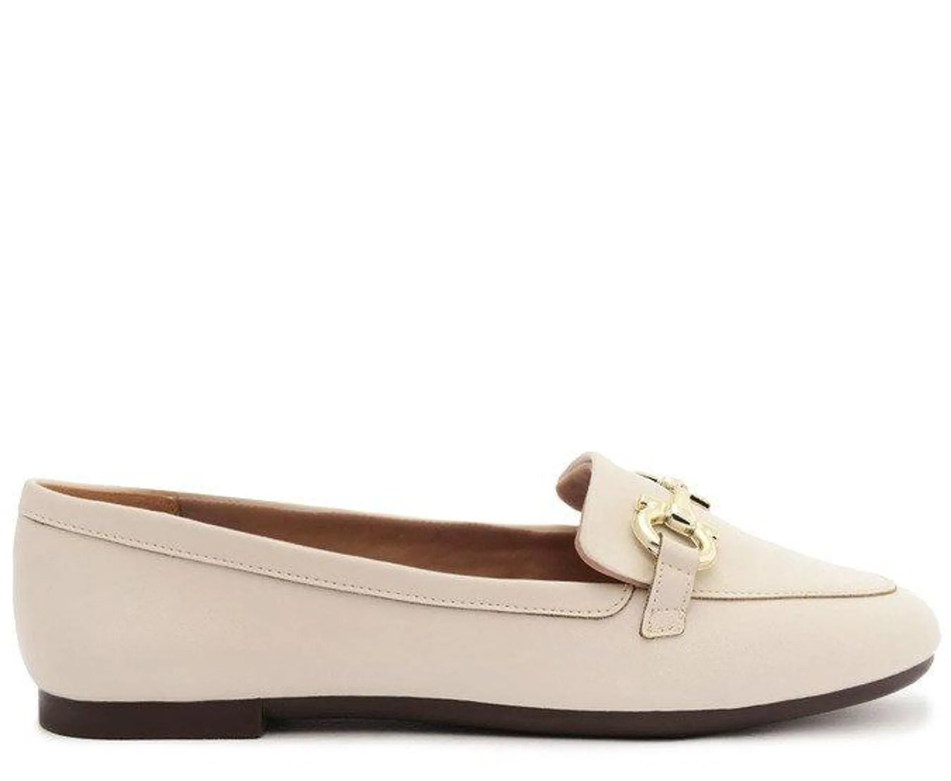 Mocassim Bridão Classy Minimal Branco