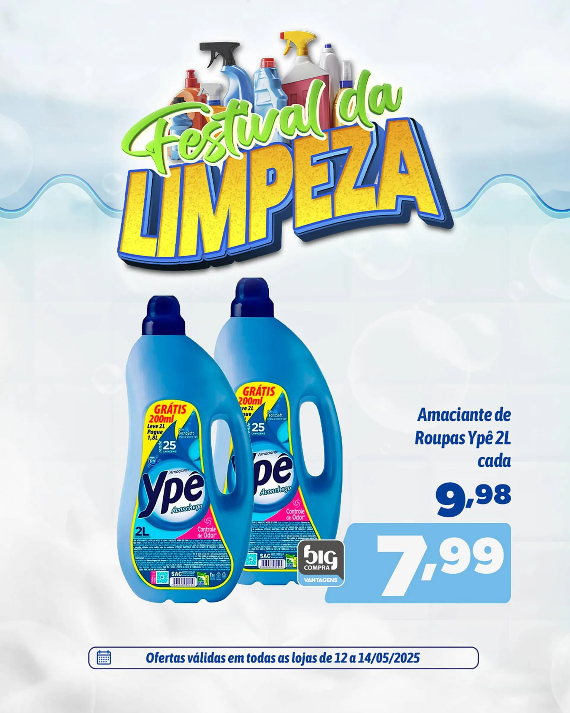 Encarte de Catálogo Supermercados Big Compra 12 de maio até 14 de maio 2025 - Pagina 1