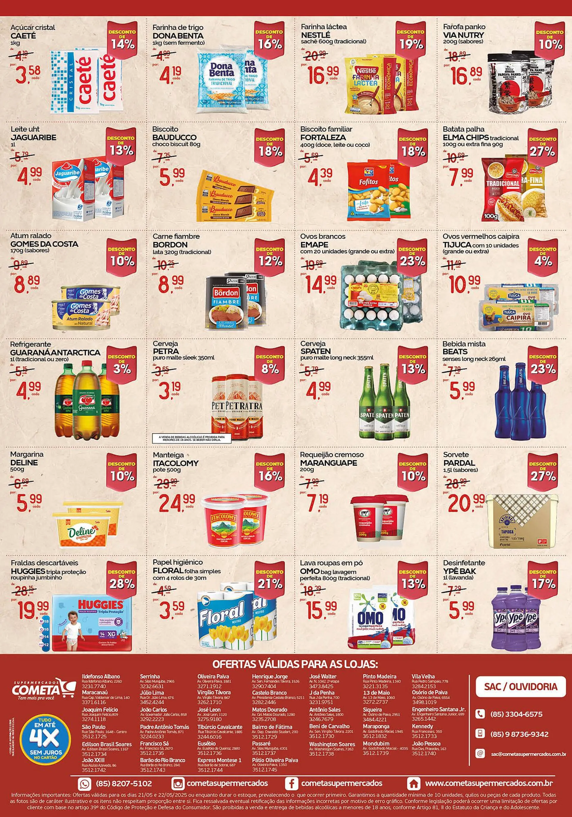Encarte de Catálogo Cometa Supermercados 21 de maio até 22 de maio 2025 - Pagina 2