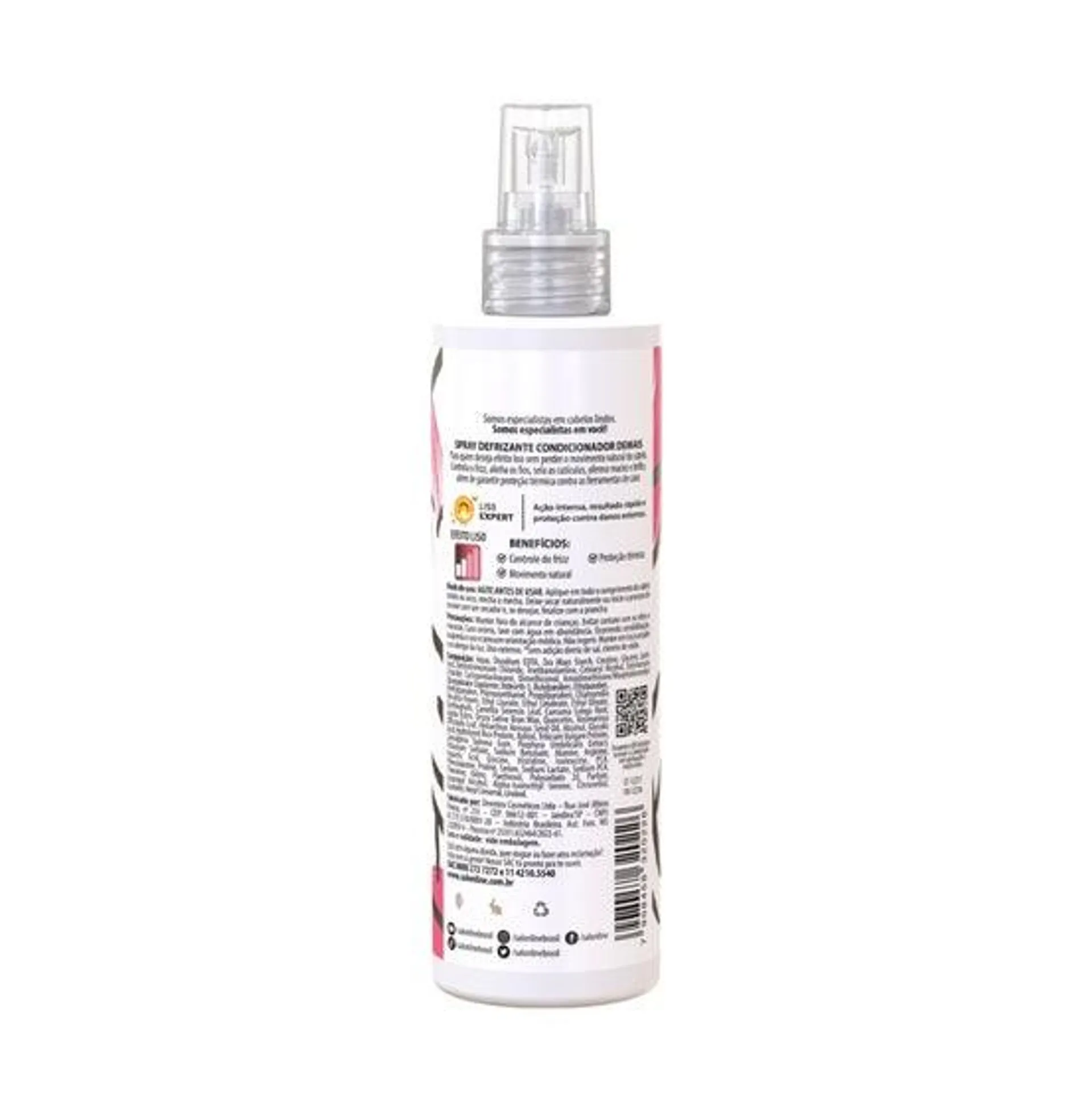 Defrizante Meu Liso Demais Spray Protetor Térmico Salon Line 240ml