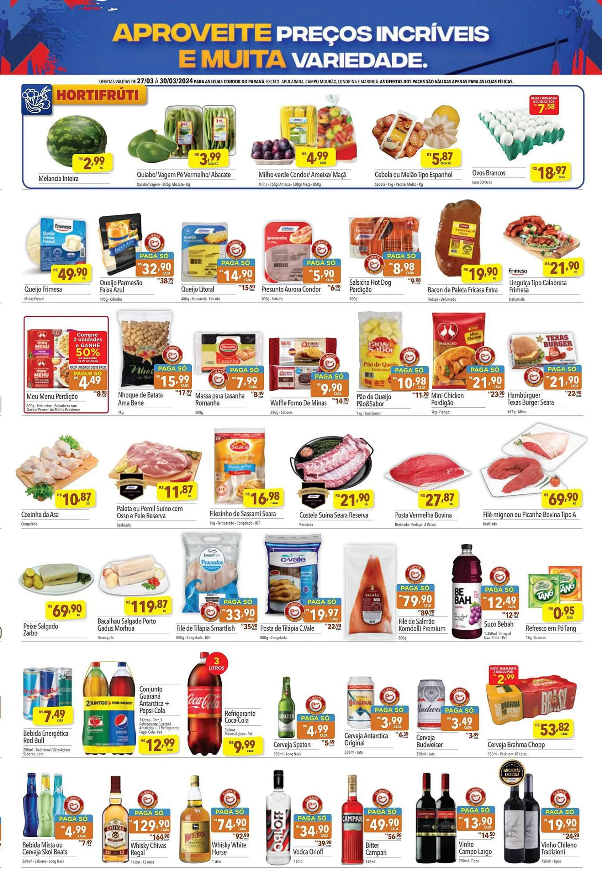 Encarte de Catálogo Supermercados Condor 27 de março até 30 de março 2024 - Pagina 3