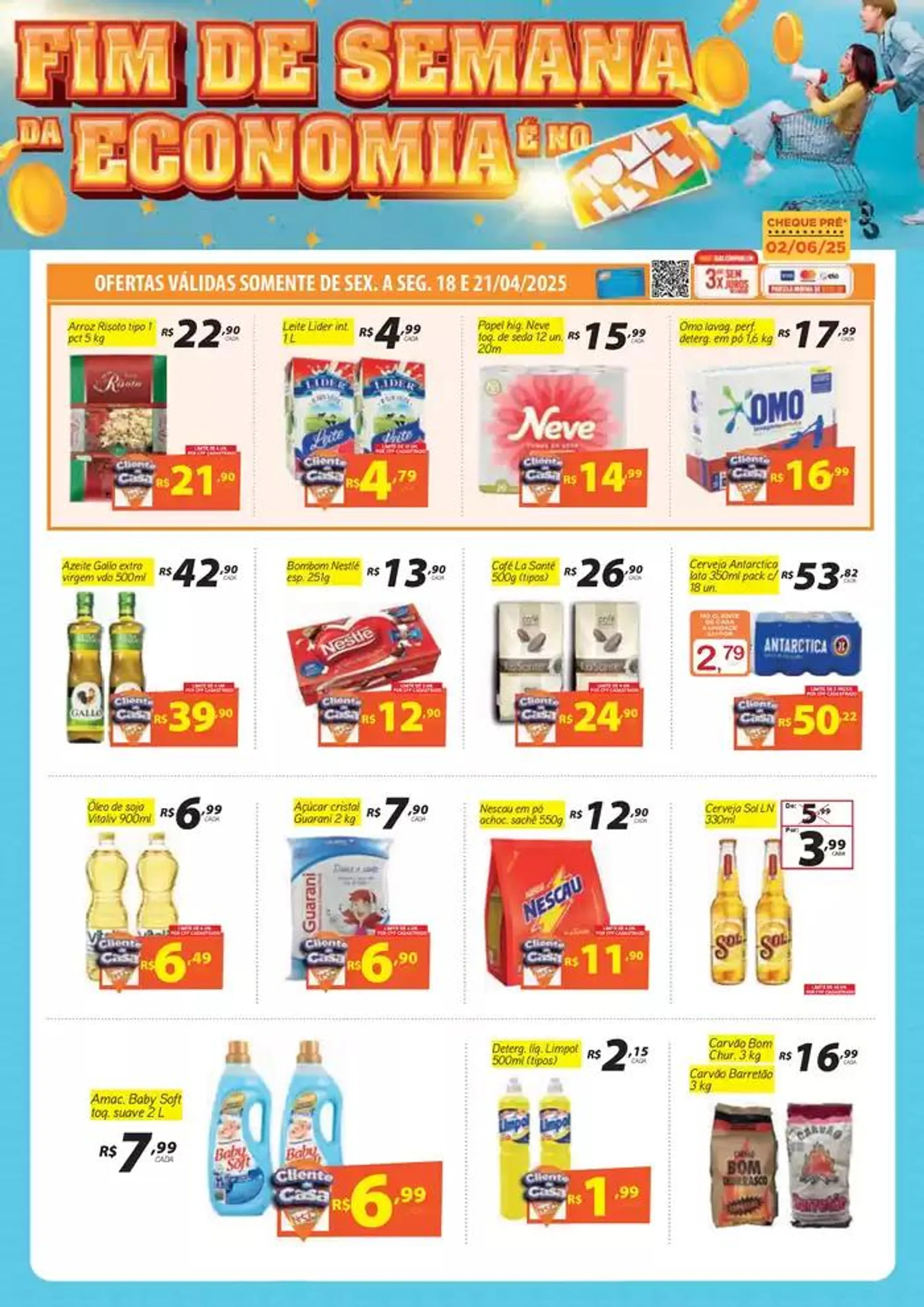 Encarte de Ótima oferta para todos os clientes 18 de abril até 21 de abril 2025 - Pagina 1