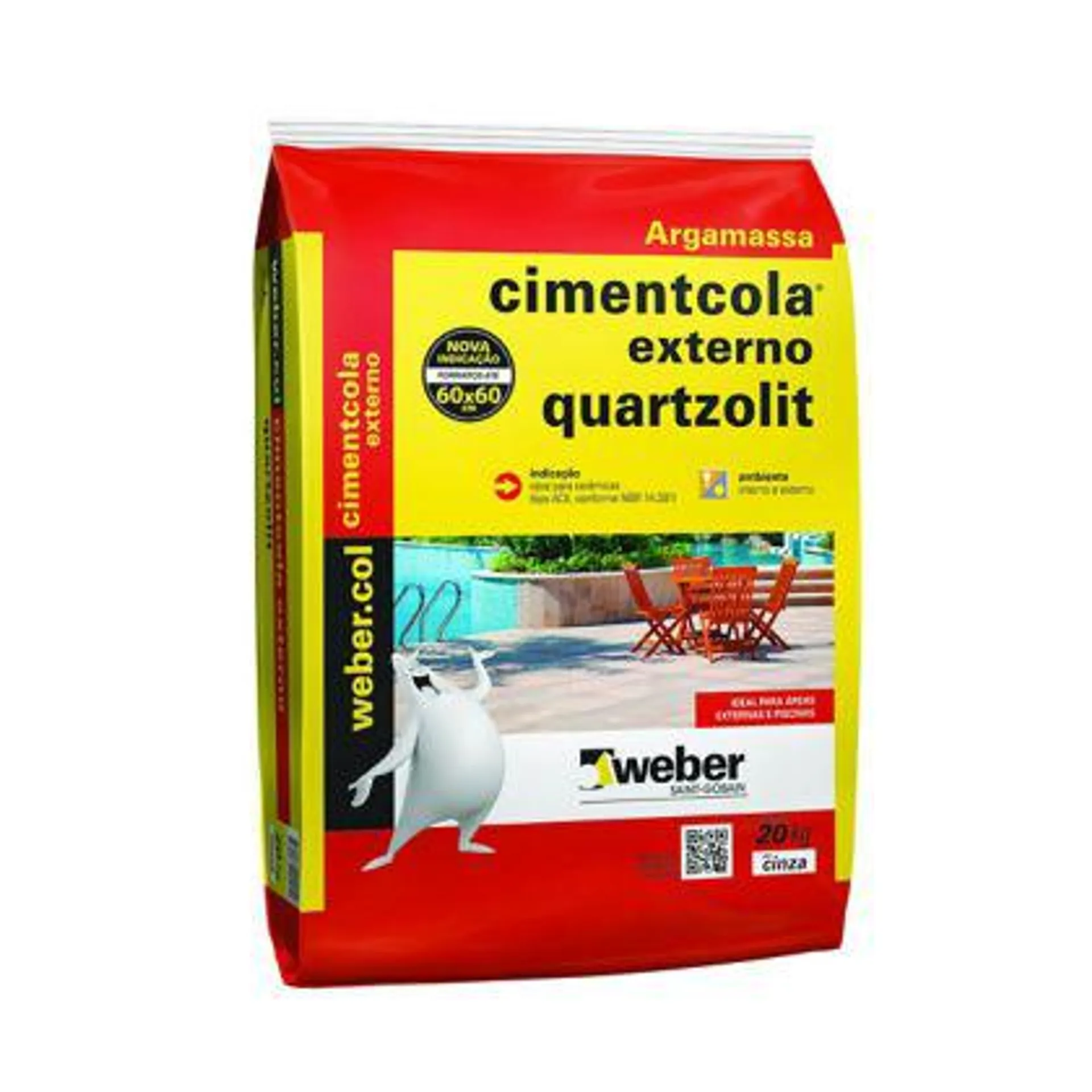 Argamassa Super Externa ACII, Cinza, 20kg