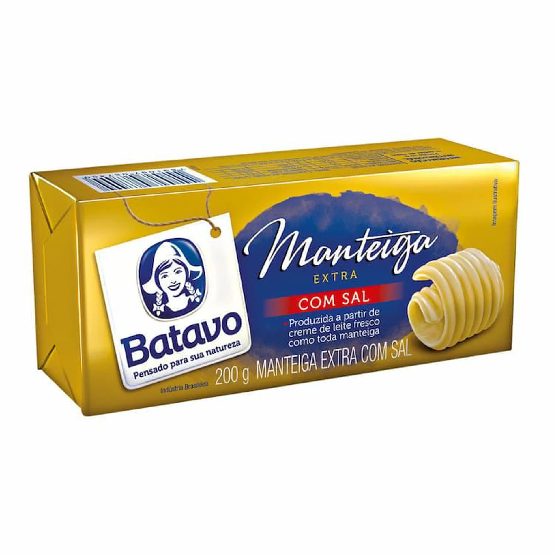 Manteiga com Sal Batavo em Barra 200g