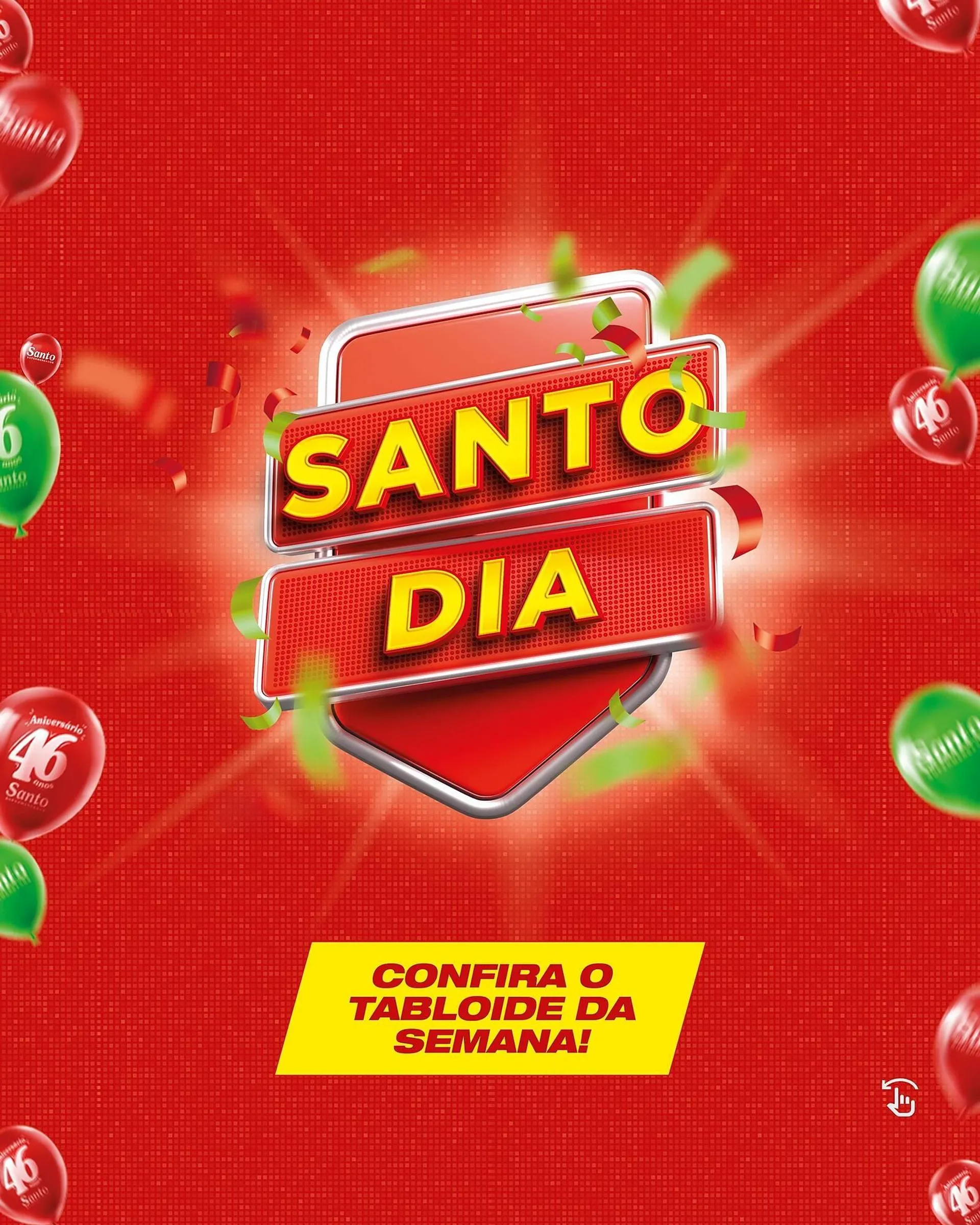Encarte de Catálogo Santo Supermercados 23 de abril até 25 de abril 2025 - Pagina 1