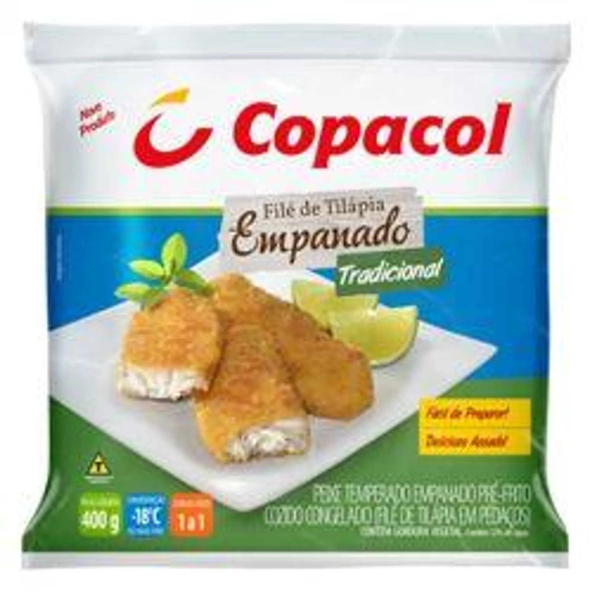 Filé De Tilápia Copacol 400g Tradicional Empanado