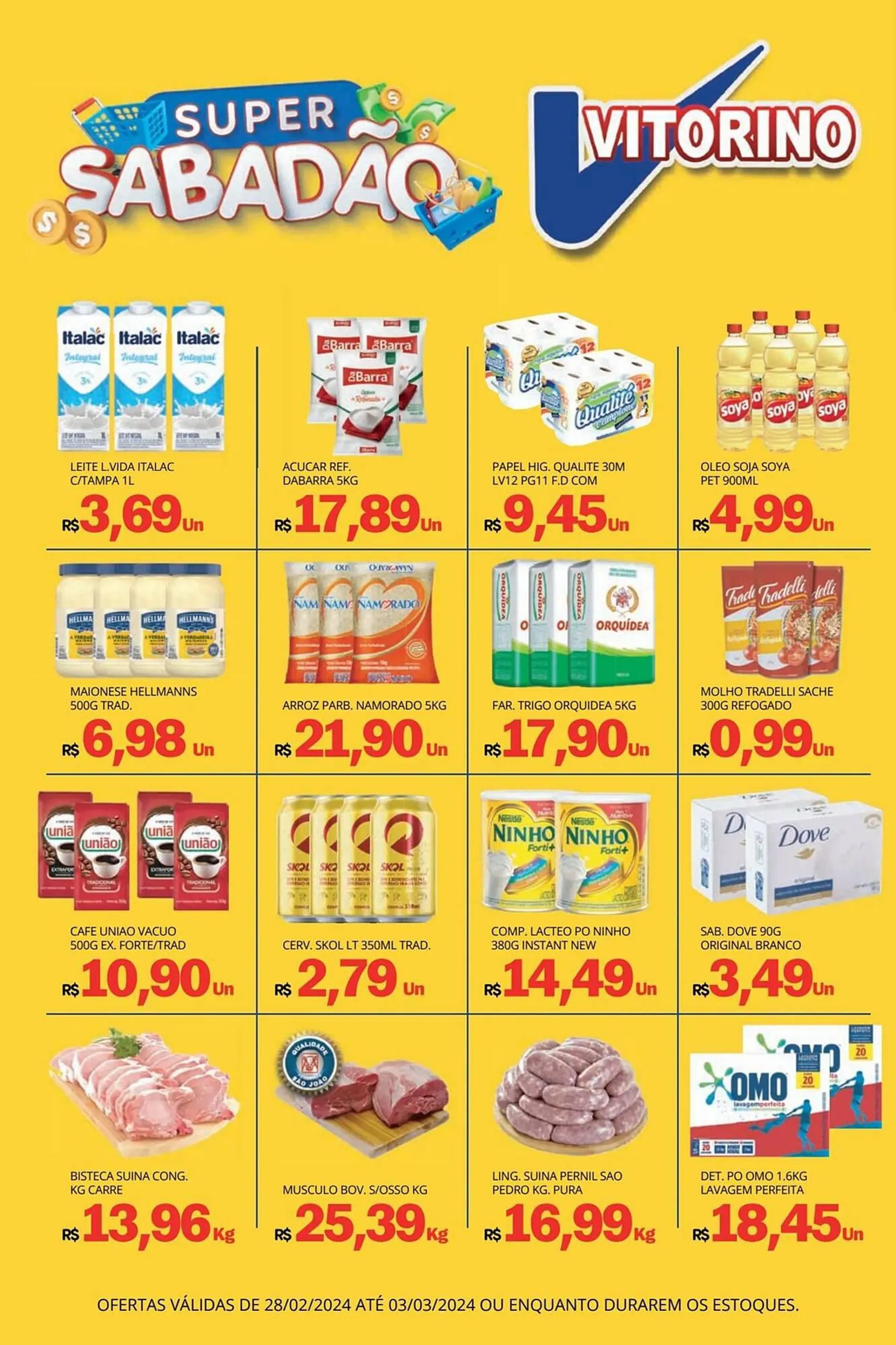 Encarte de Catálogo Supermercado Vitorino 27 de fevereiro até 3 de março 2024 - Pagina 