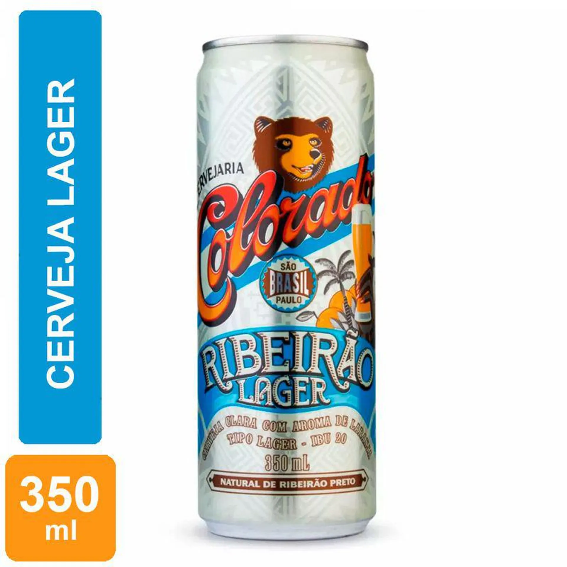 Cerveja Colorado Lager Sleek Lata 350ml