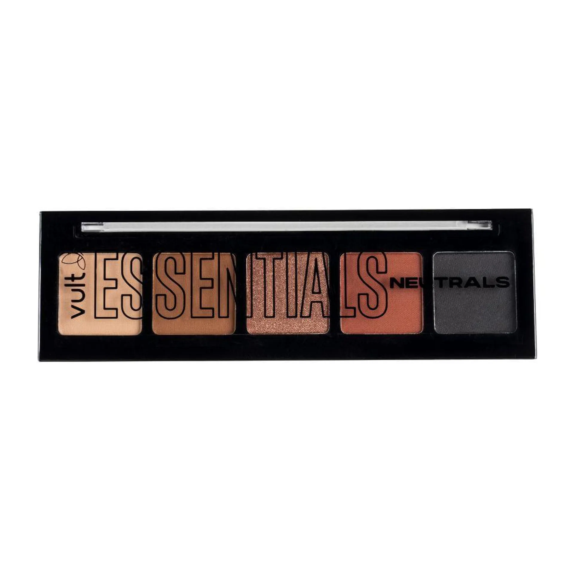 Paleta de sombras Essentials Neutrals Vult com 5 cores