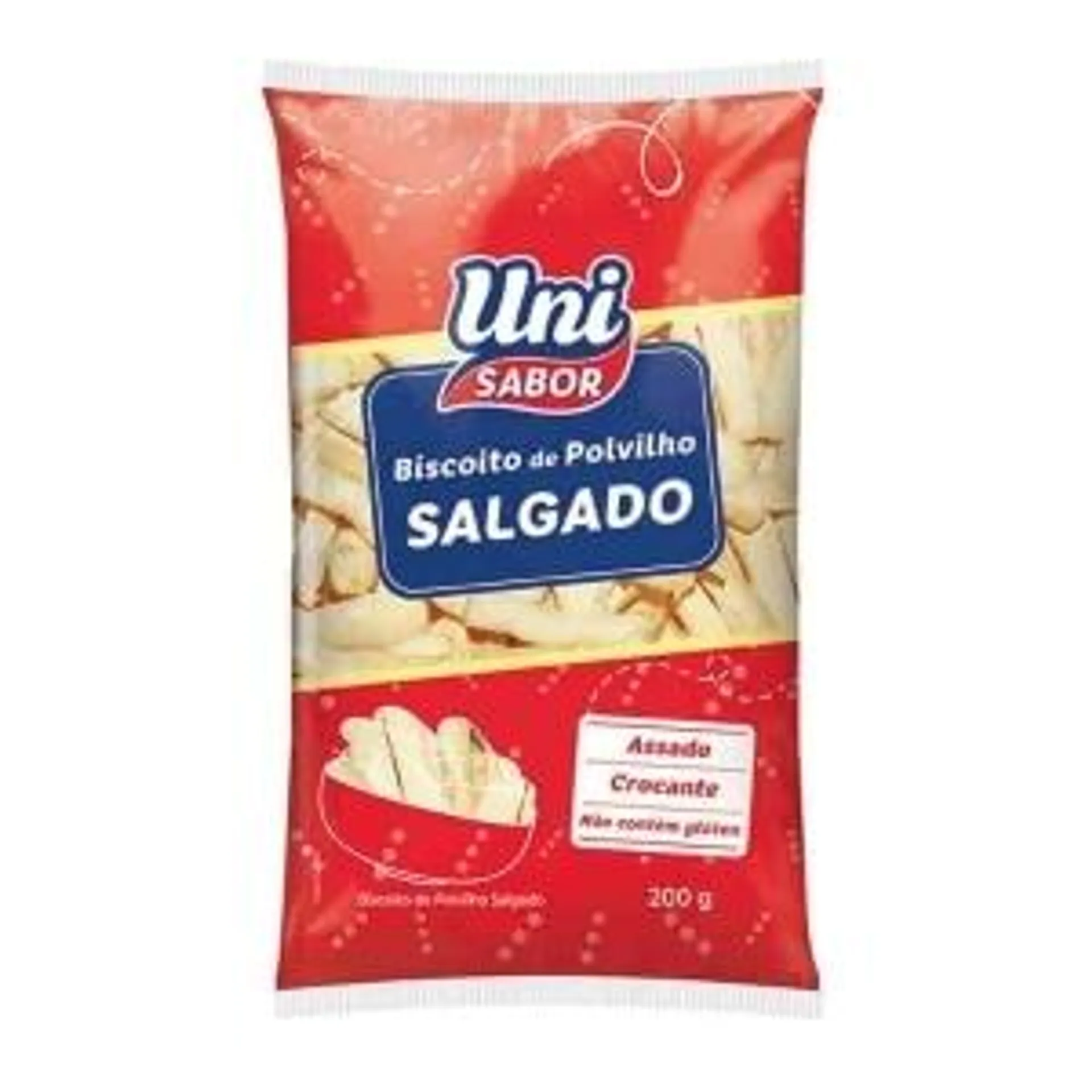 Biscoito de Polvilho Salgado Uni 200g