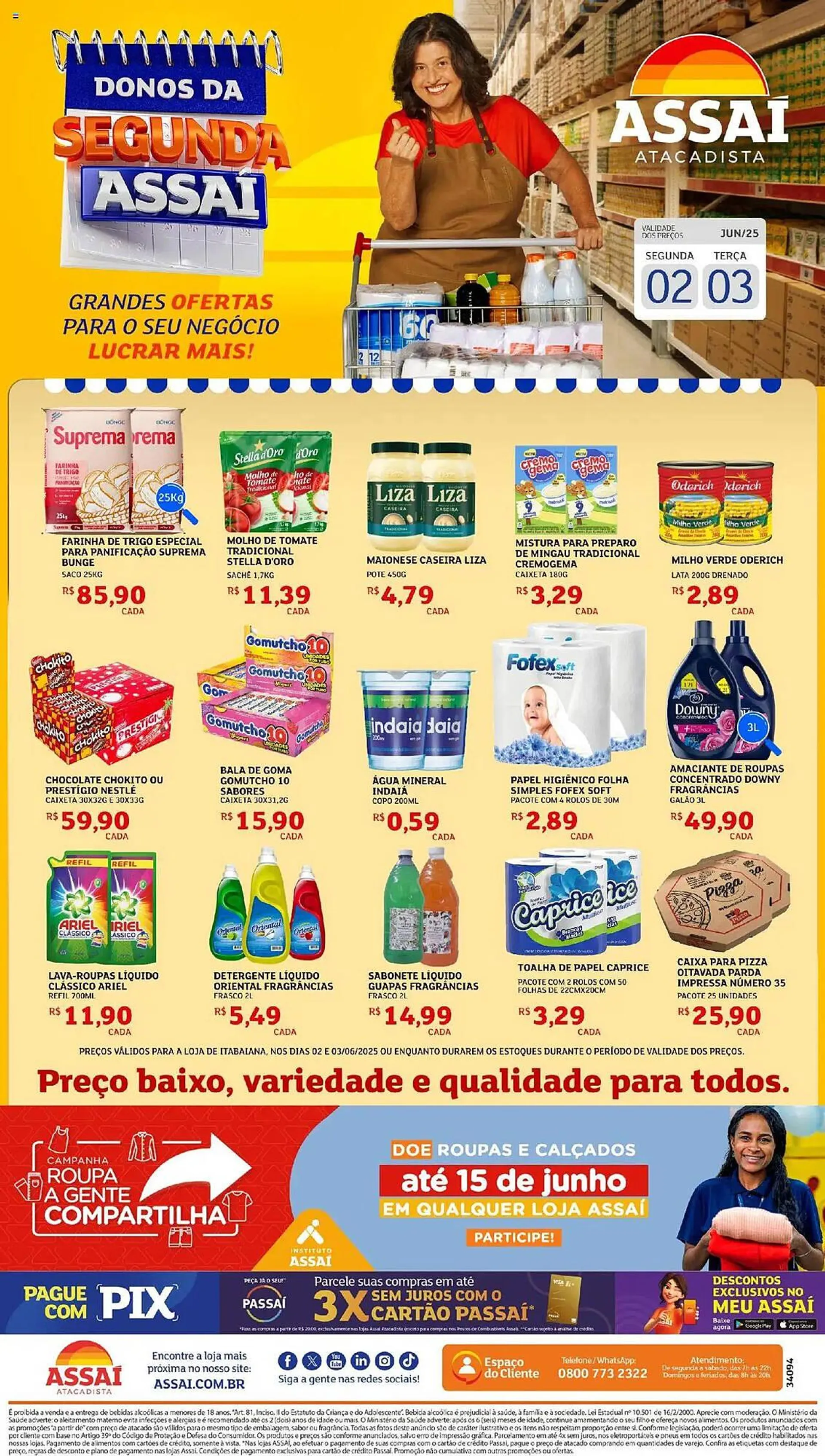 Encarte de Catálogo Assaí Atacadista 2 de junho até 3 de junho 2025 - Pagina 1