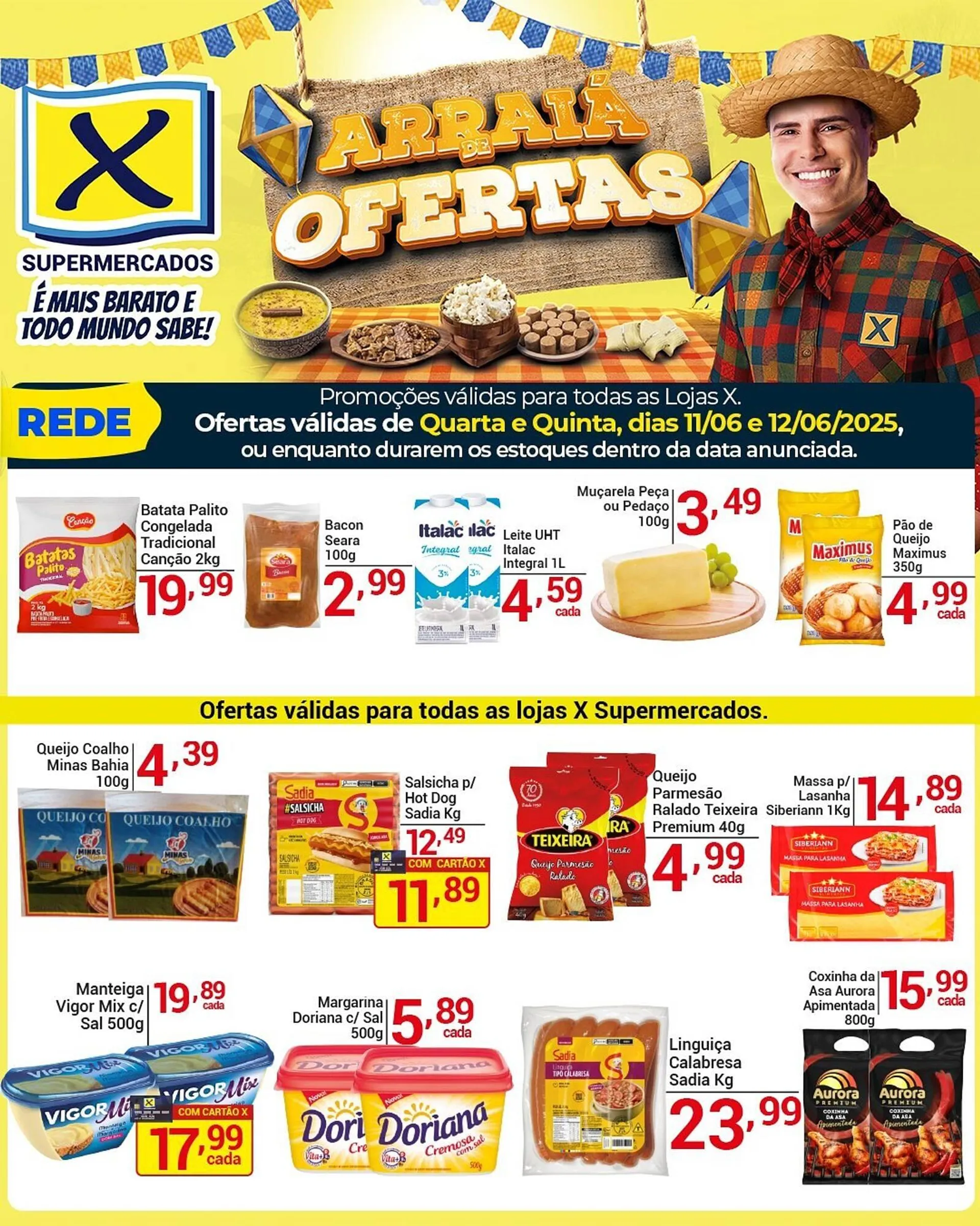 Encarte de Catálogo X Supermercados 11 de junho até 12 de junho 2025 - Pagina 2