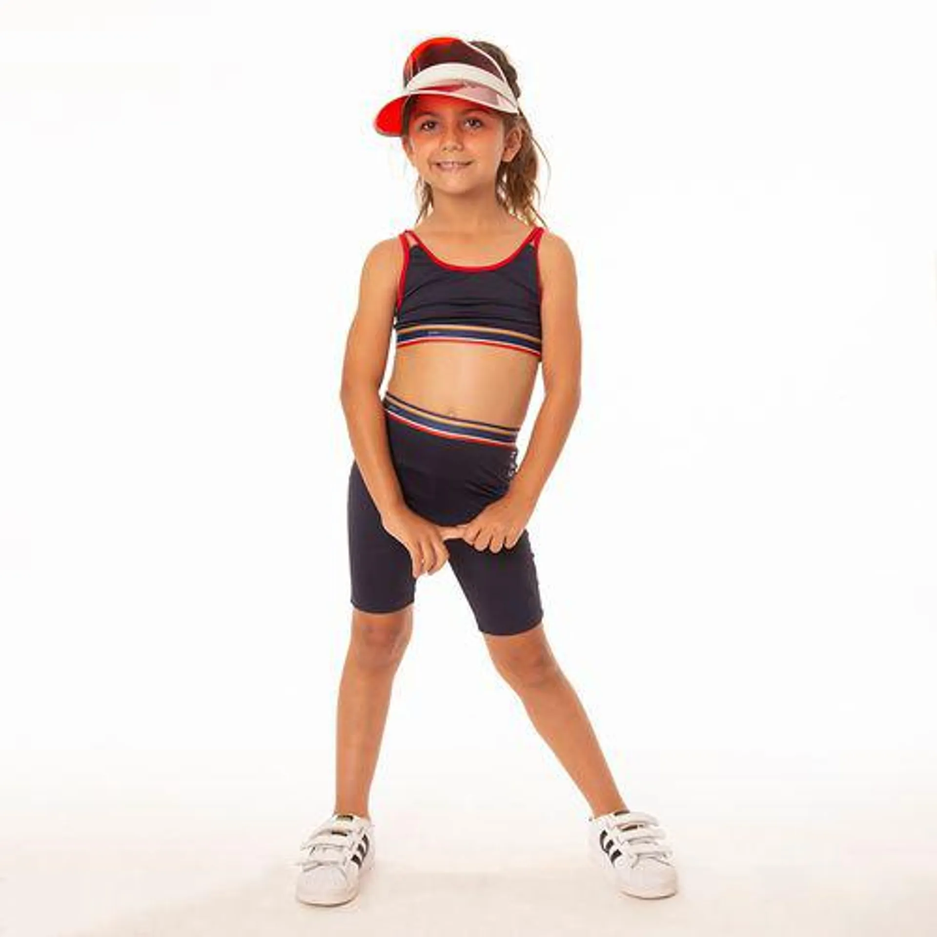 Bermuda Infantil Menina Ciclista Sungreen Azul