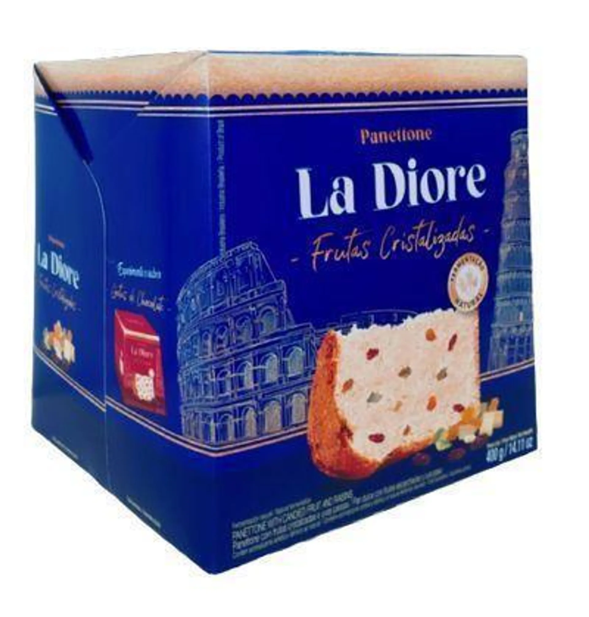 Panetone Frutas Caixa 400g - La Diore