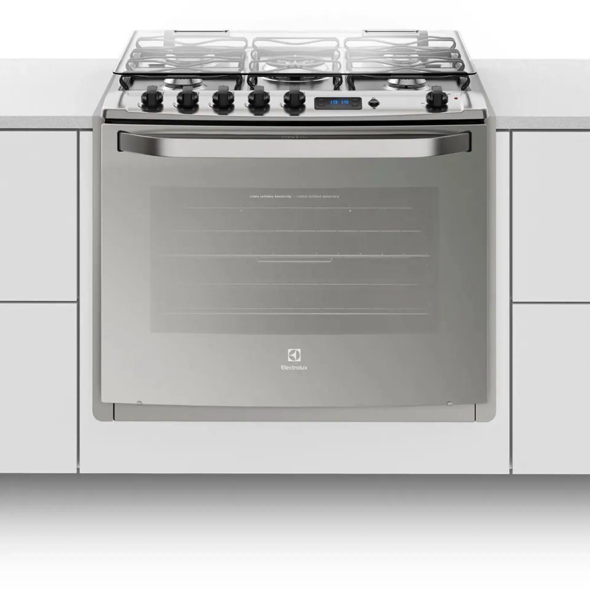 Fogão de Embutir Electrolux 5Q Silver Grill Elétrico Bivolt