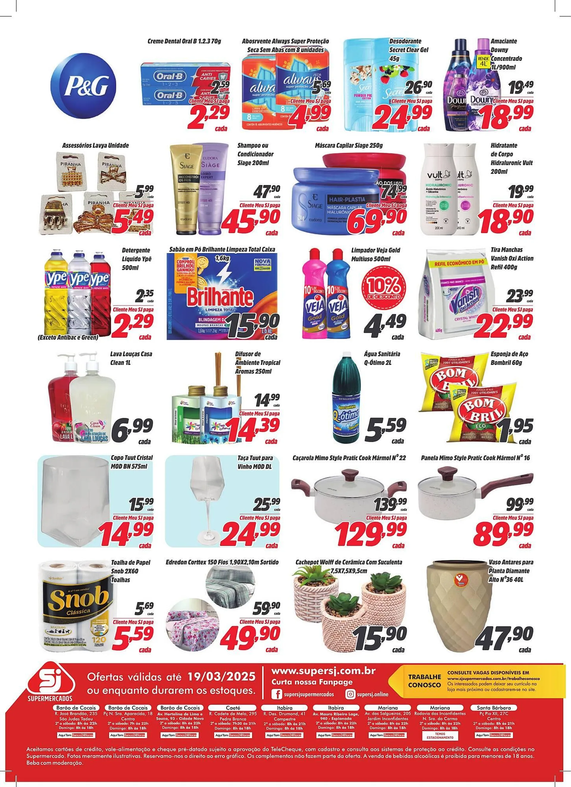 Encarte de Catálogo Sj Supermercados 6 de março até 19 de março 2025 - Pagina 4