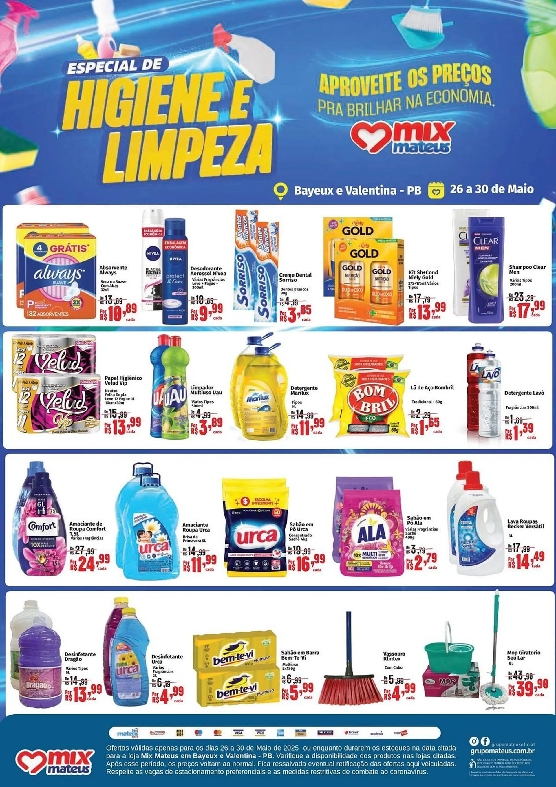 Encarte de Catálogo Supermercados Mateus 28 de maio até 30 de maio 2025 - Pagina 1