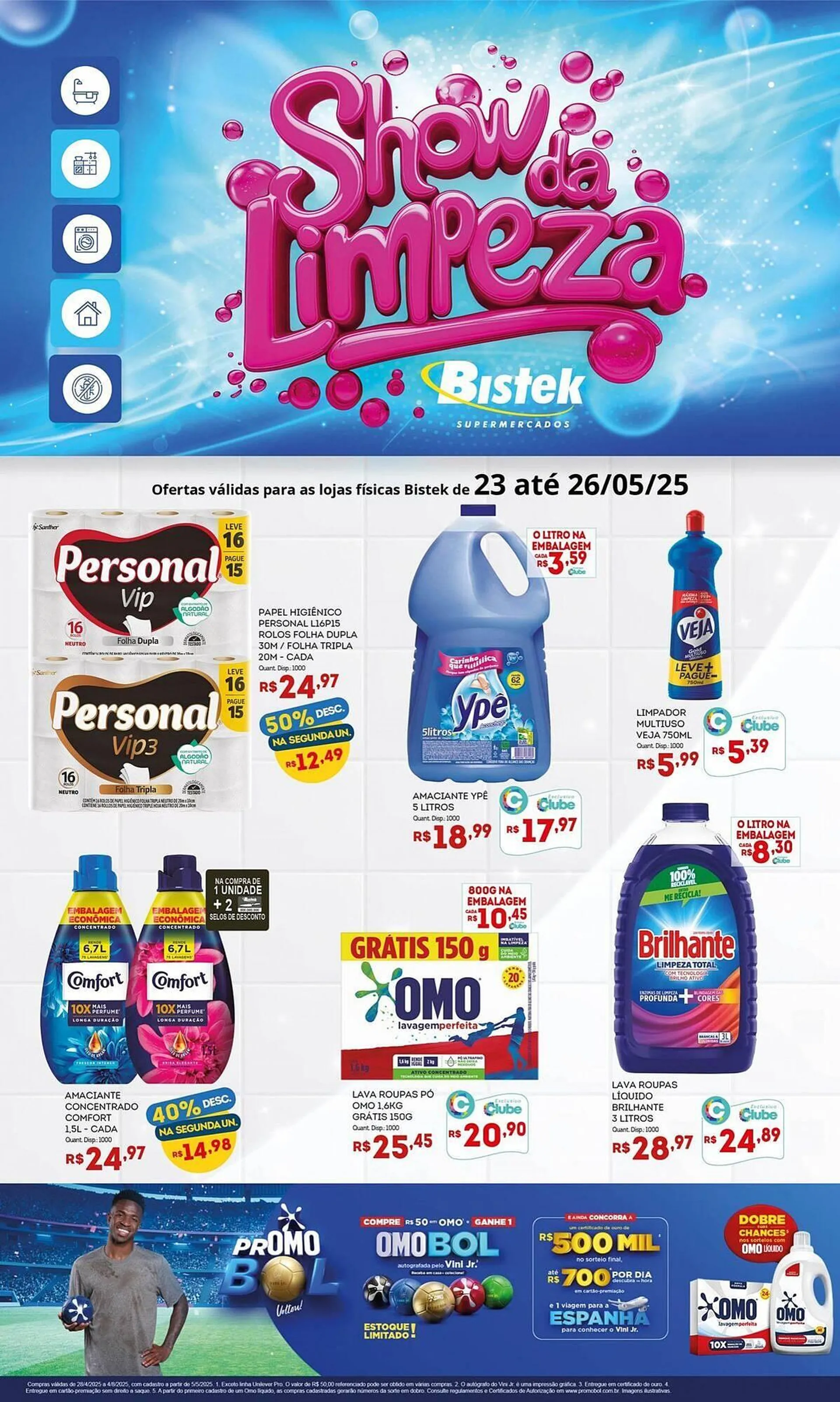 Encarte de Catálogo Bistek Supermercados 23 de maio até 26 de maio 2025 - Pagina 1