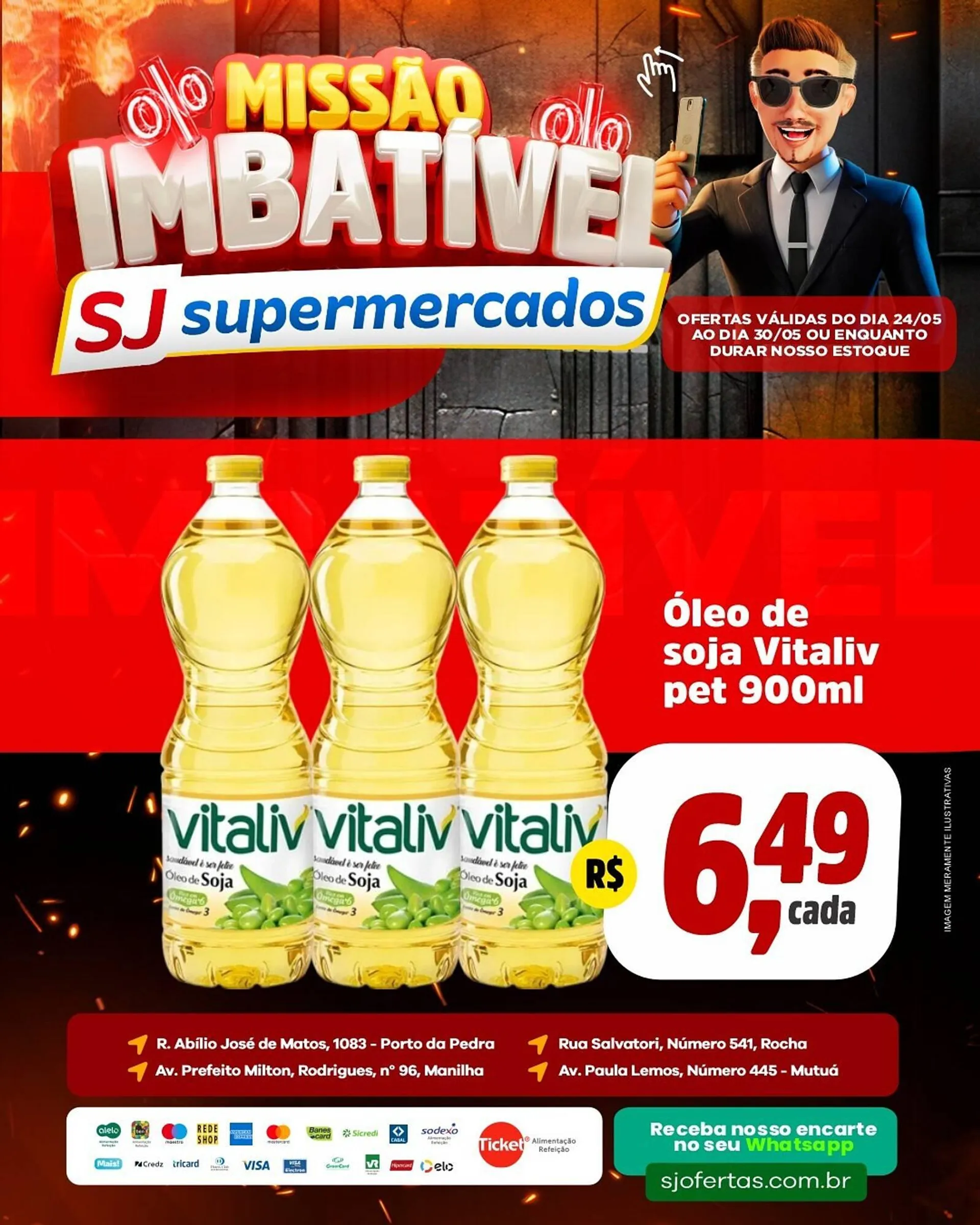 Encarte de Catálogo Sj Supermercados 24 de maio até 25 de maio 2025 - Pagina 1
