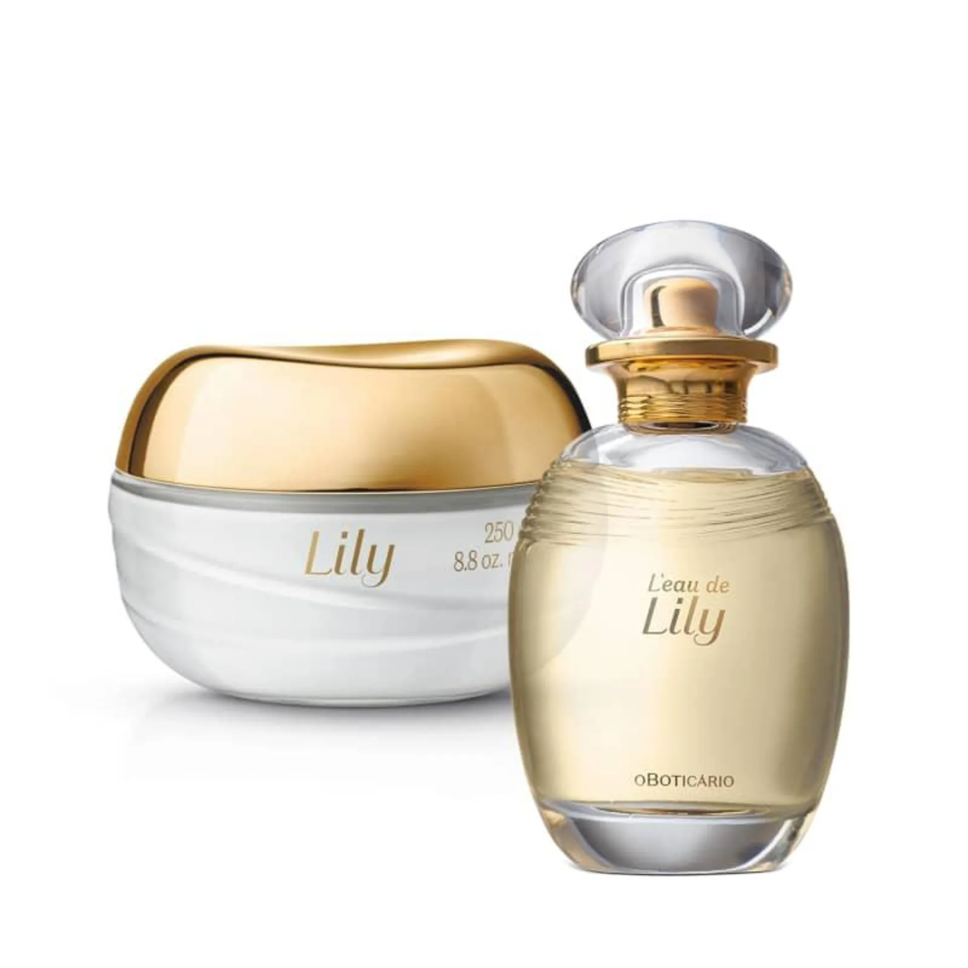 Combo L'eau de Lily: Desodorante Colônia 75ml + Creme Acetinado Corporal 250g