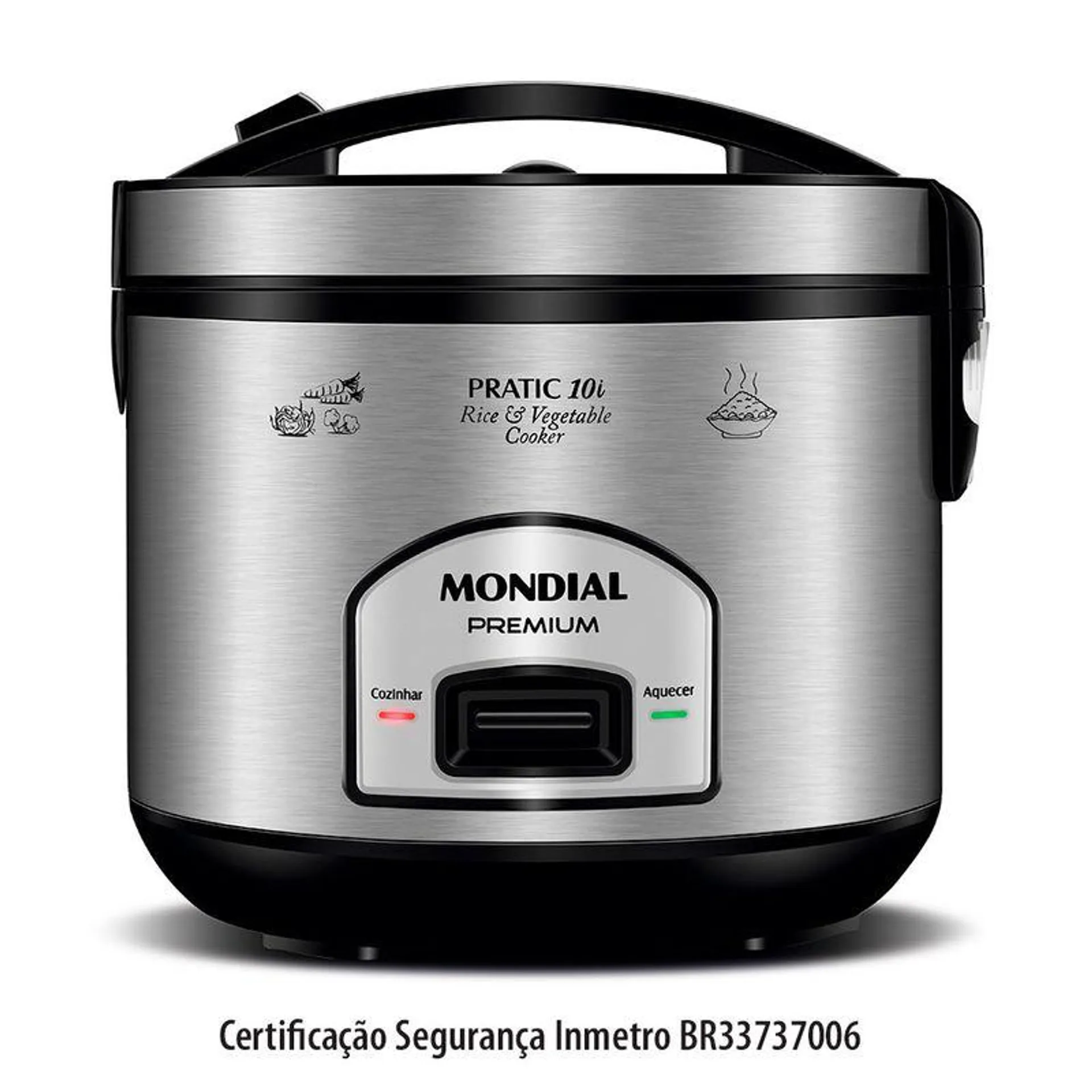 Panela Elétrica Pratic Rice 10 Xícaras Inox - Mondial