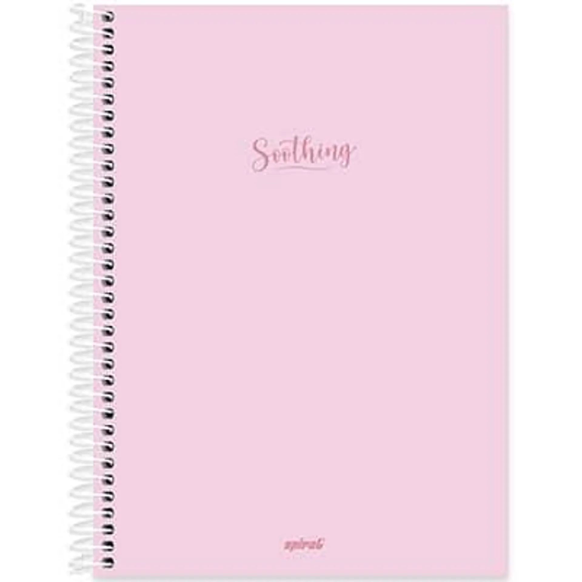 Caderno Universitário Capa Polipropileno 1X1 80 Folhas Soothing Rosa Pastel Spiral - PT 1 UN