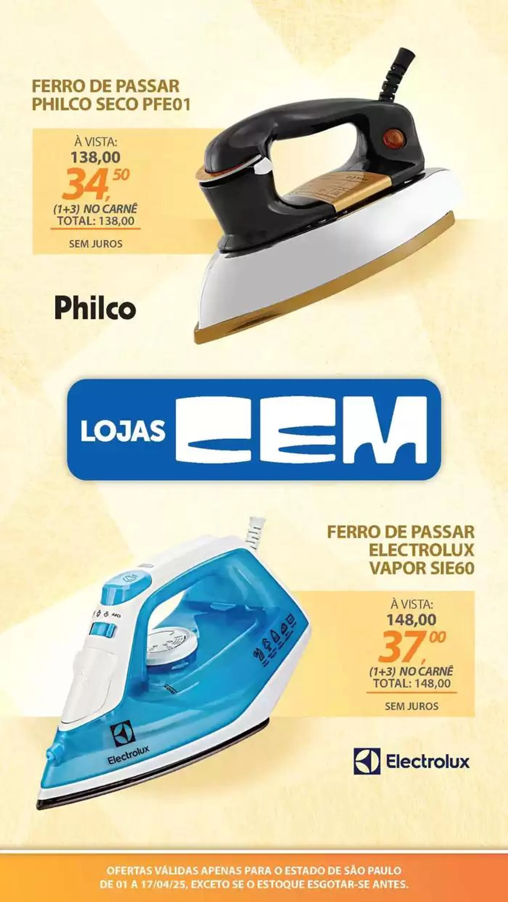Encarte de Encarte Lojas Cem 3 de abril até 17 de abril 2025 - Pagina 115