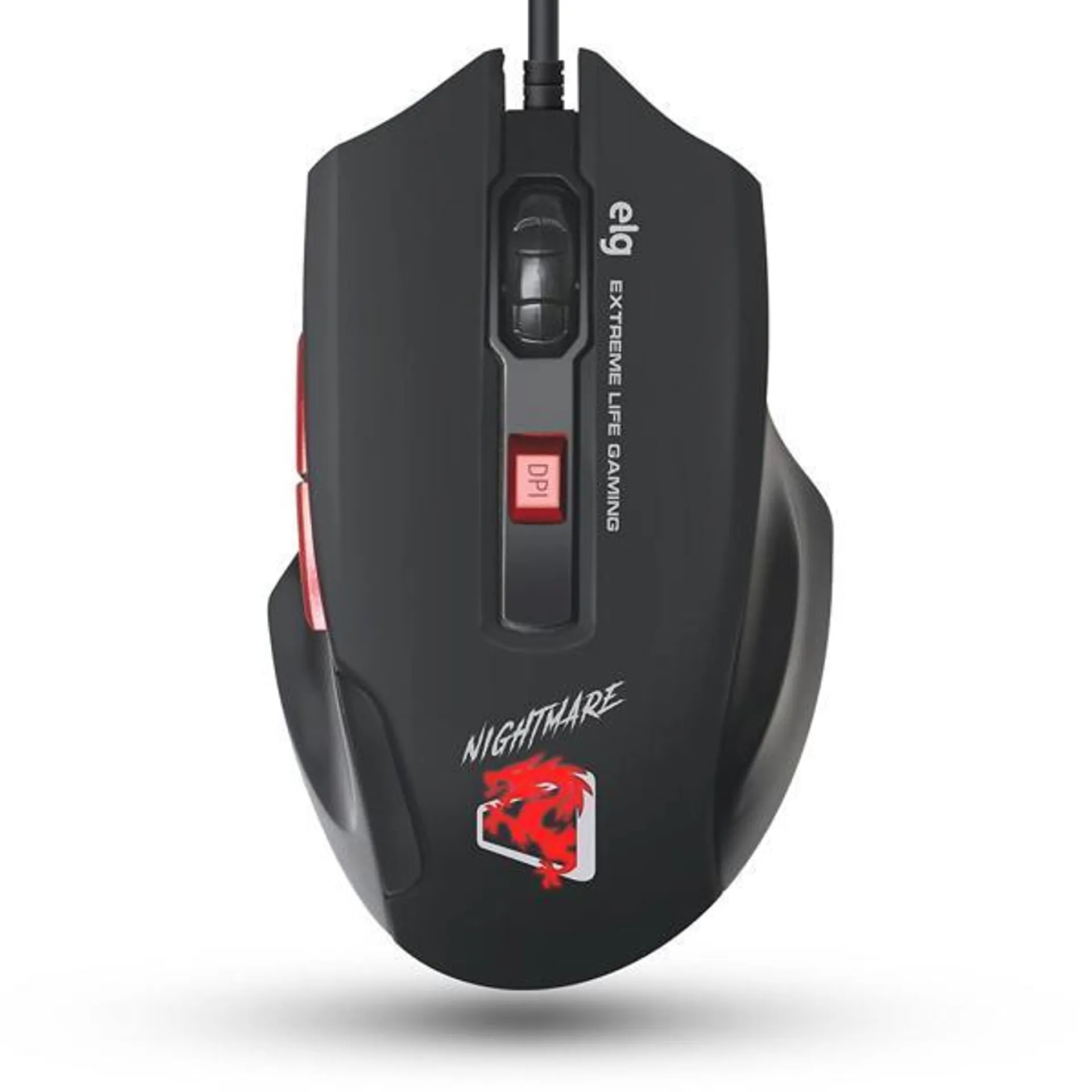 Mouse Gamer USB 4800dpi Nightmare MGNM Elg Gamer CX 1 UN